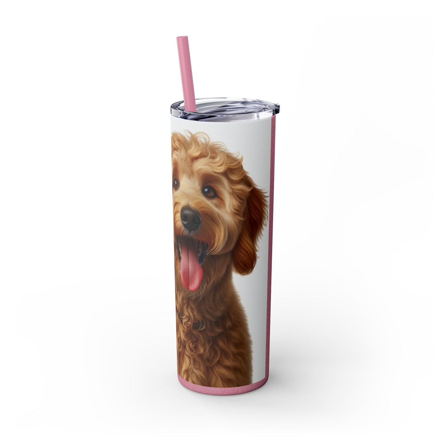 Goldendoodle Tumbler with Straw, 20oz