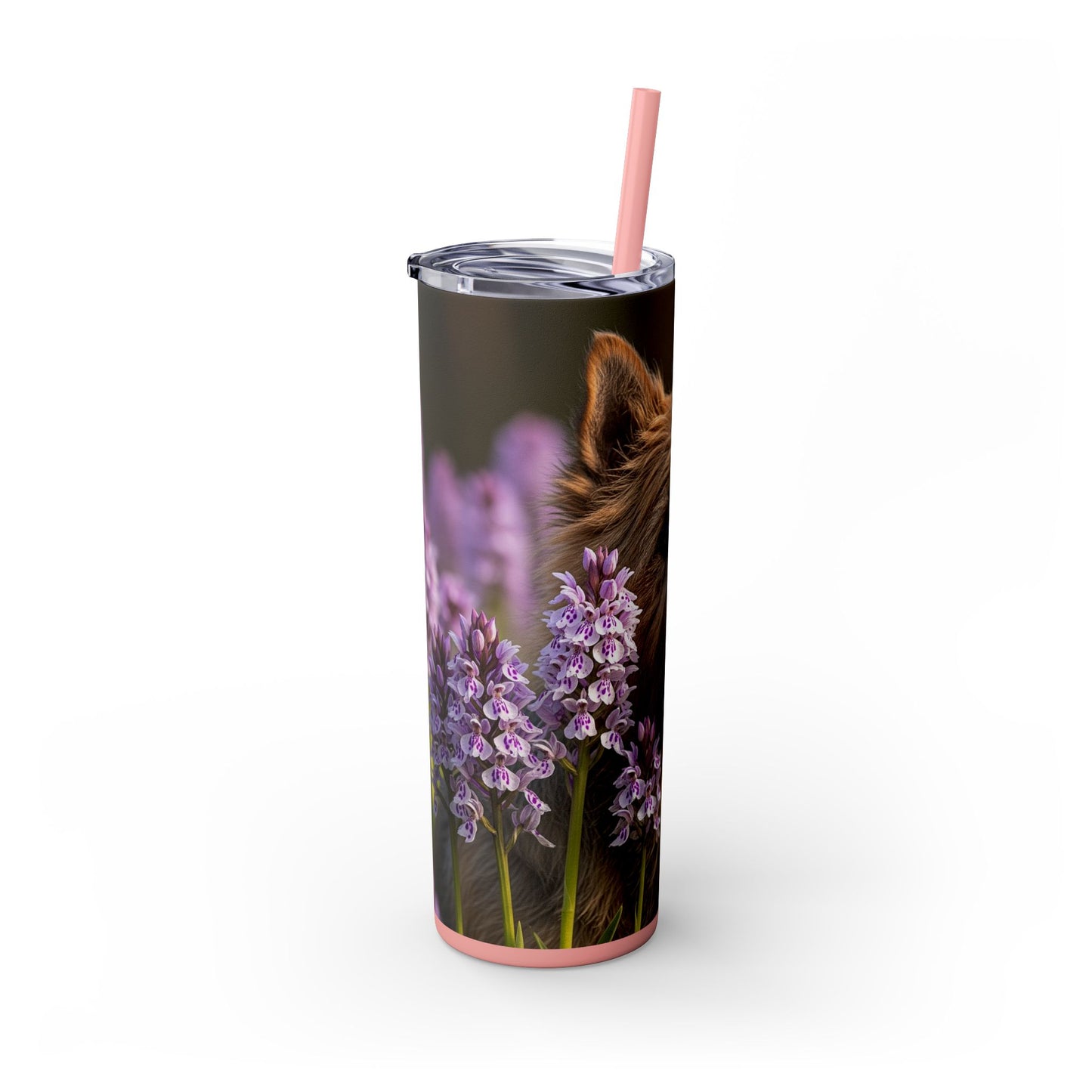 Cairn Terrier Skinny Tumbler with Straw, 20oz