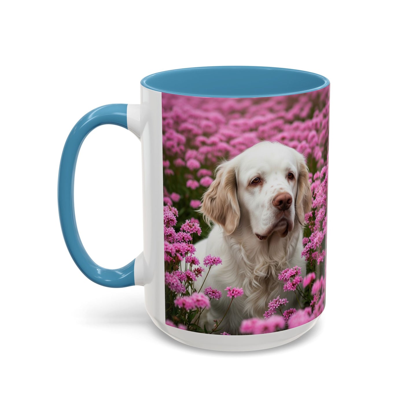 Clumber Spaniel Accent Coffee Mug - Perfect Gift for Dog Lovers