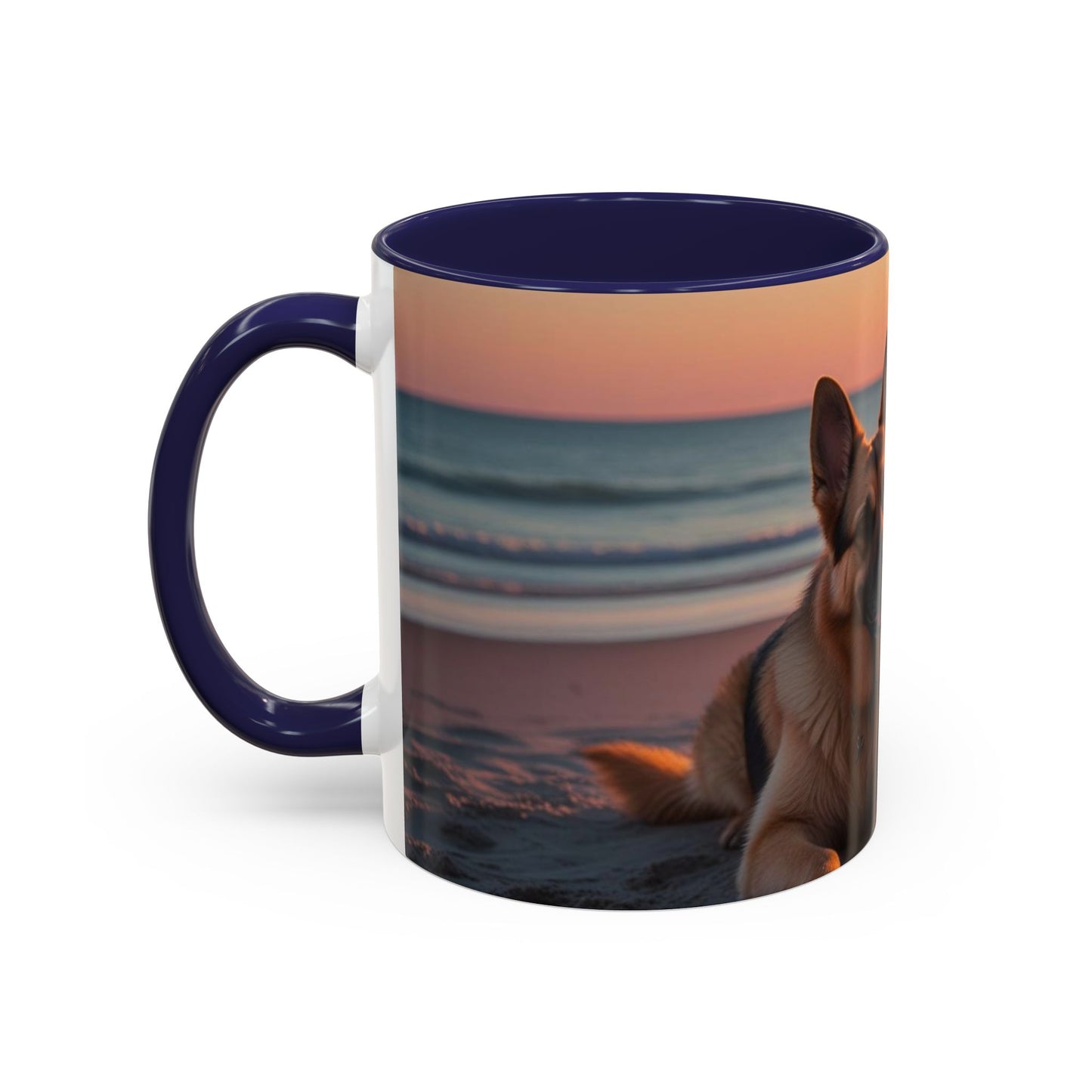 German Shepherd Love Accent Coffee Mug - Perfect Gift for Dog Lovers