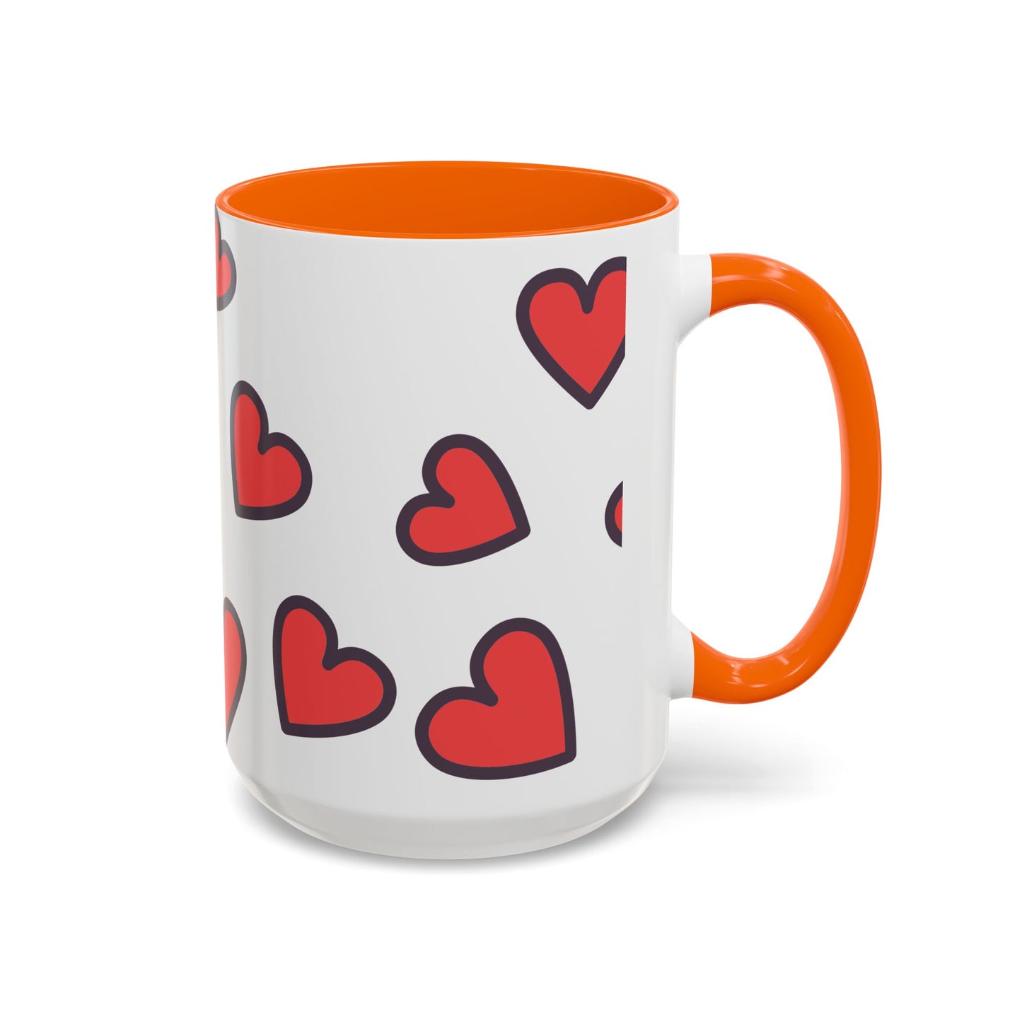 Hearts Accent Coffee Mug - Perfect Gift for Dog Lovers
