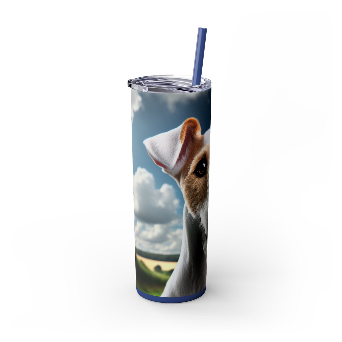 Smooth Fox Terrier Tumbler with Straw, 20oz