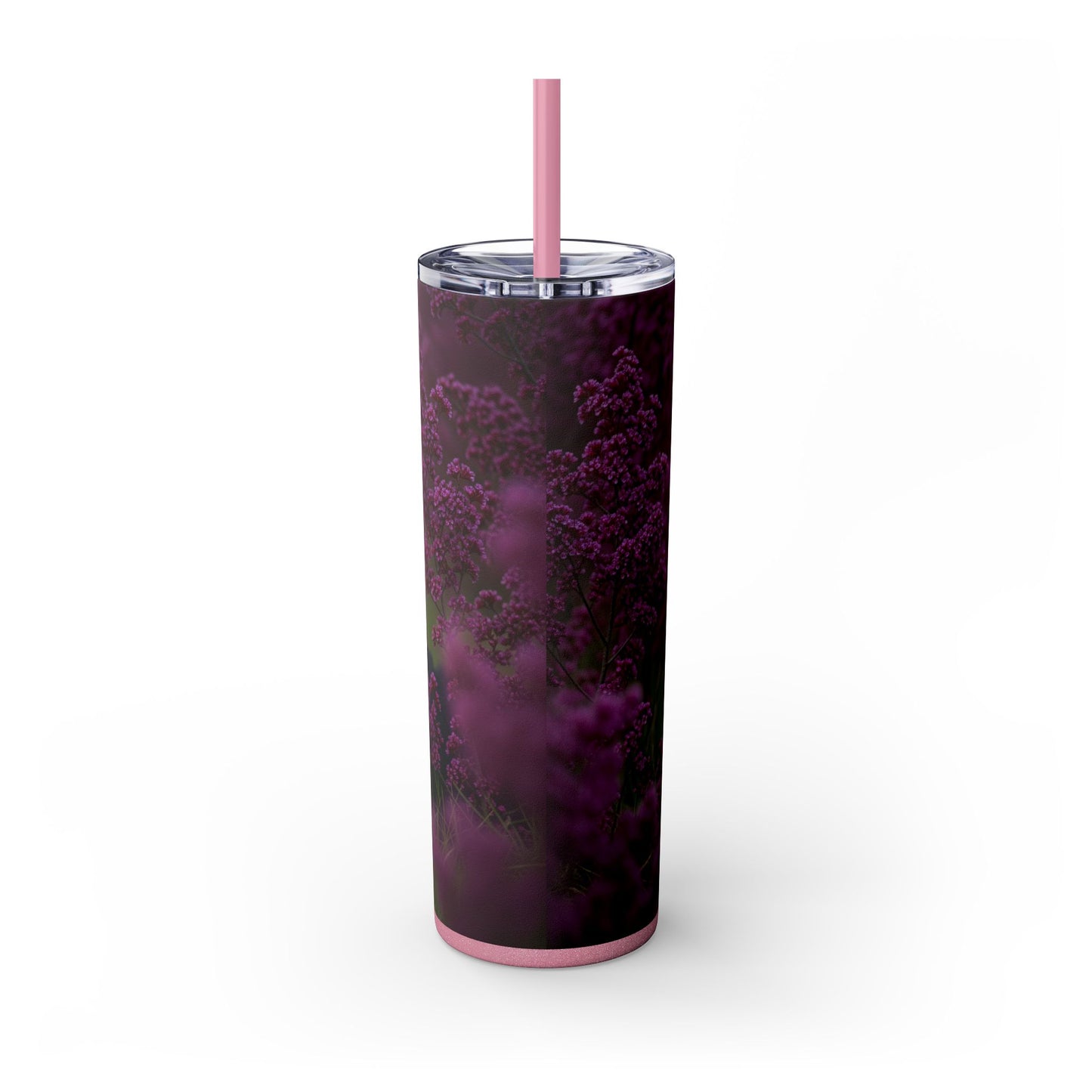 Border Collie Skinny Tumbler with Straw, 20oz