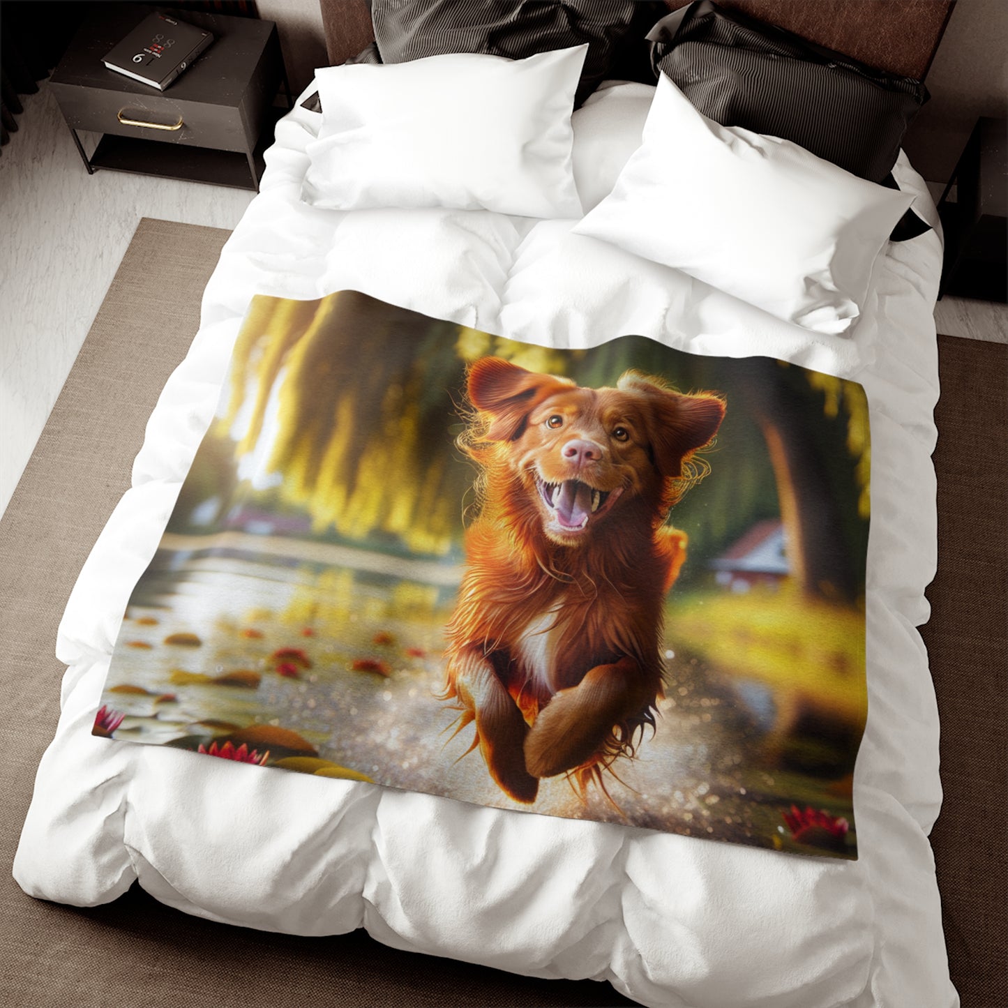 Nova Scotia Duck Trolling Retriever Sweatshirt Blanket