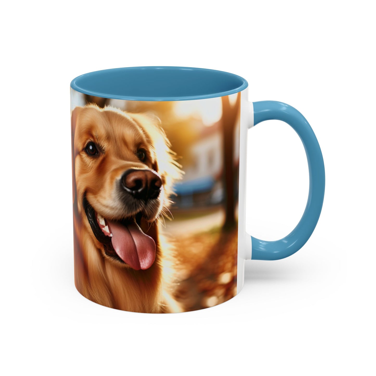 Golden Retriever Accent Coffee Mug - Perfect Gift for Dog Lovers
