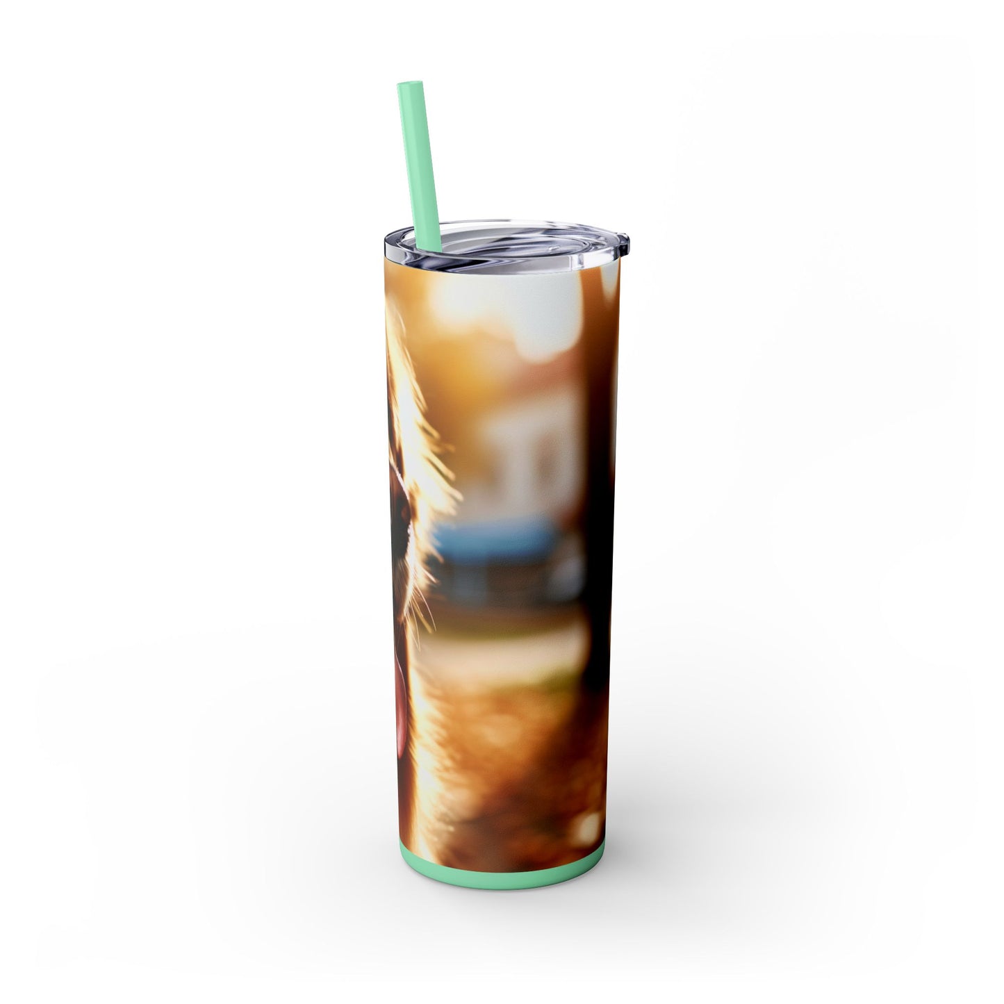 Golden Retriever Tumbler with Straw, 20oz
