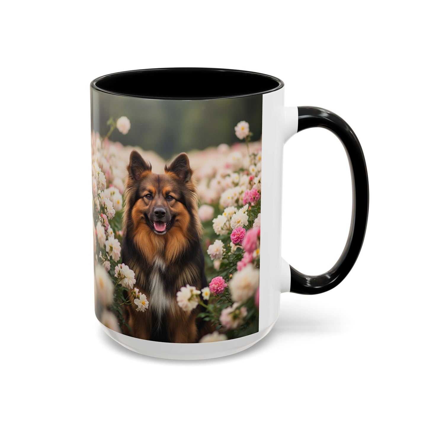 Bohemian Shepherd Accent Coffee Mug - Perfect Gift for Dog Lovers