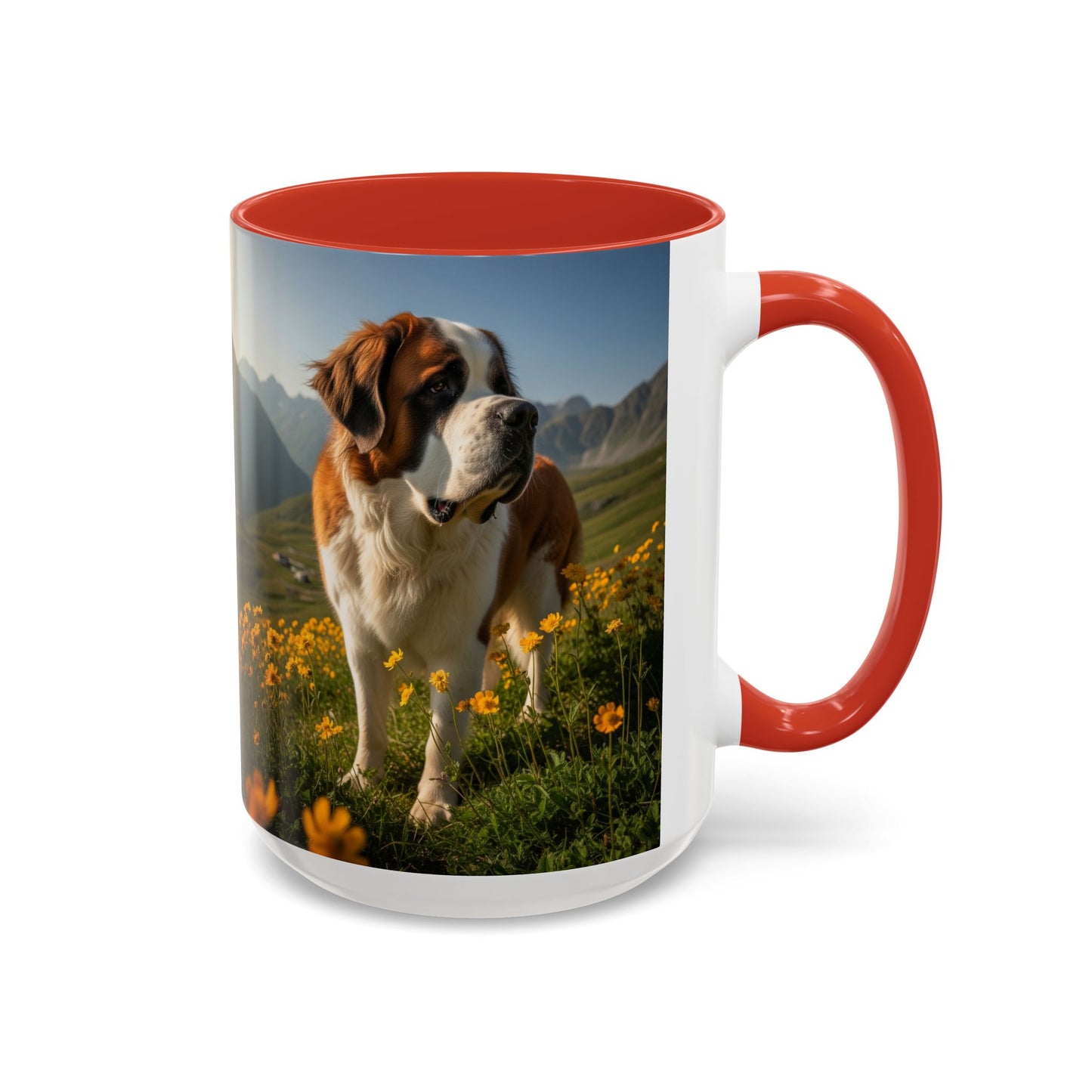 Saint Bernard Accent Coffee Mug - Perfect Gift for Dog Lovers