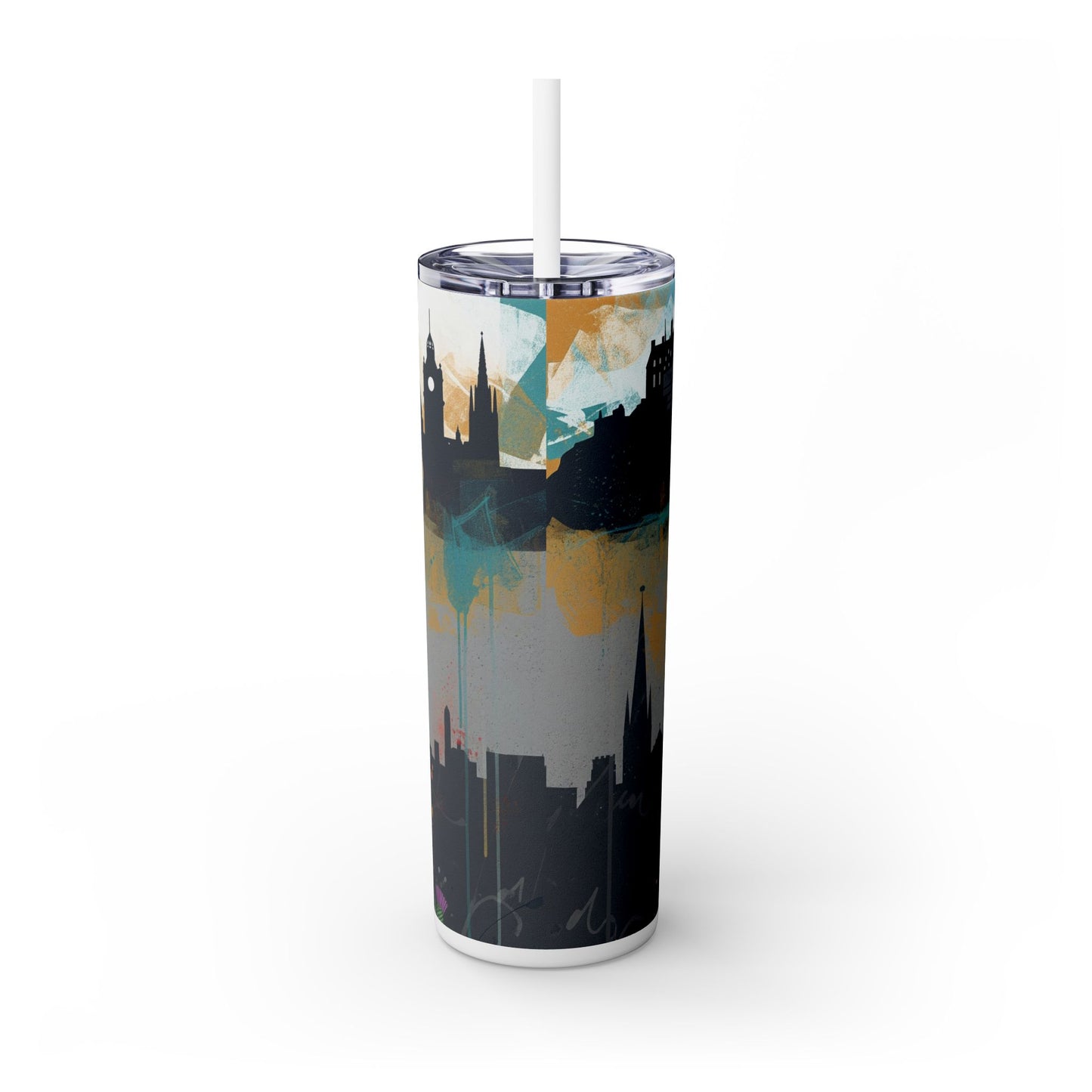 Glen of Imaal Terrier Skinny Tumbler with Straw, 20oz