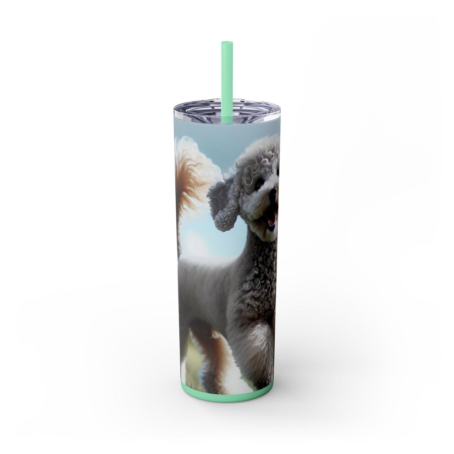 Bedlington Terrier Tumbler with Straw, 20oz