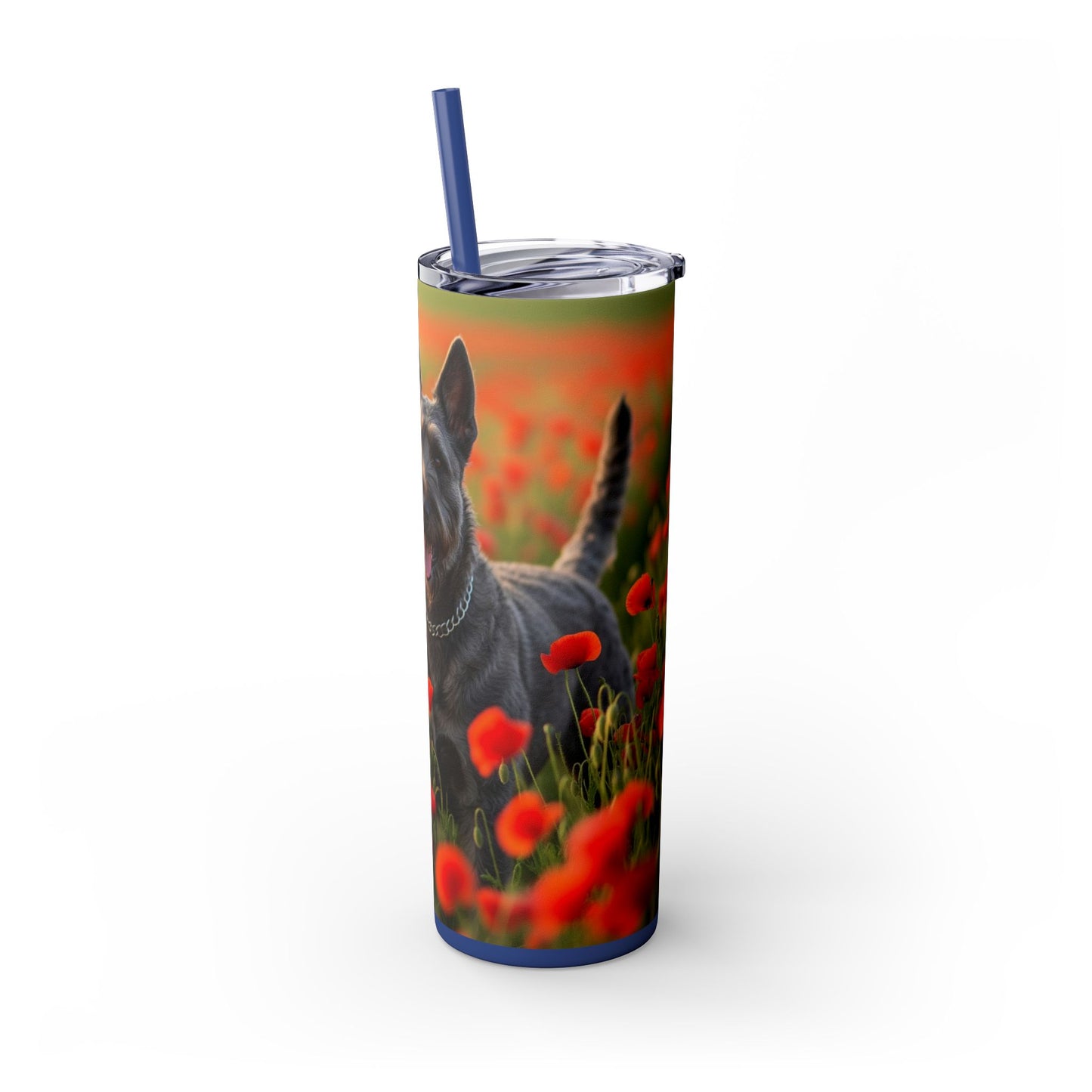Bouvier des Ardennes Tumbler with Straw, 20oz
