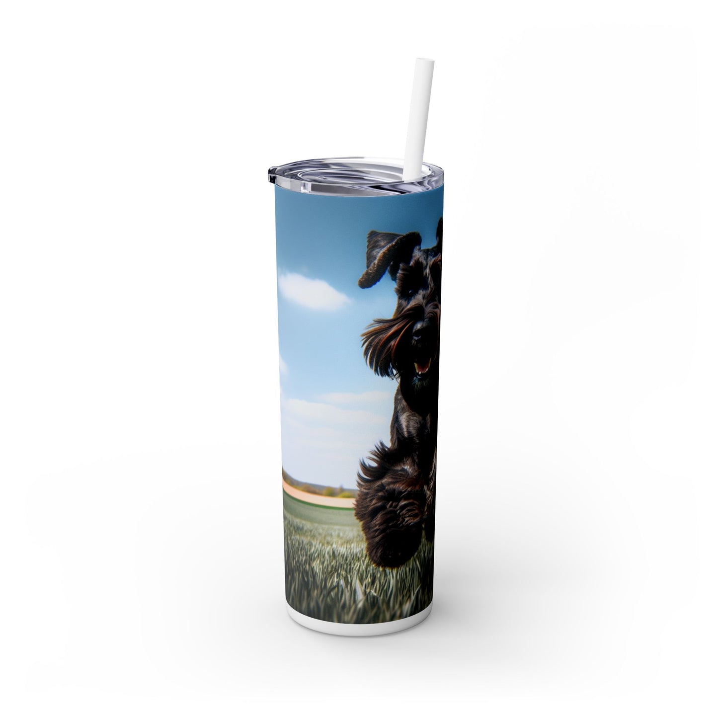 Giant Schnauzer Tumbler with Straw, 20oz