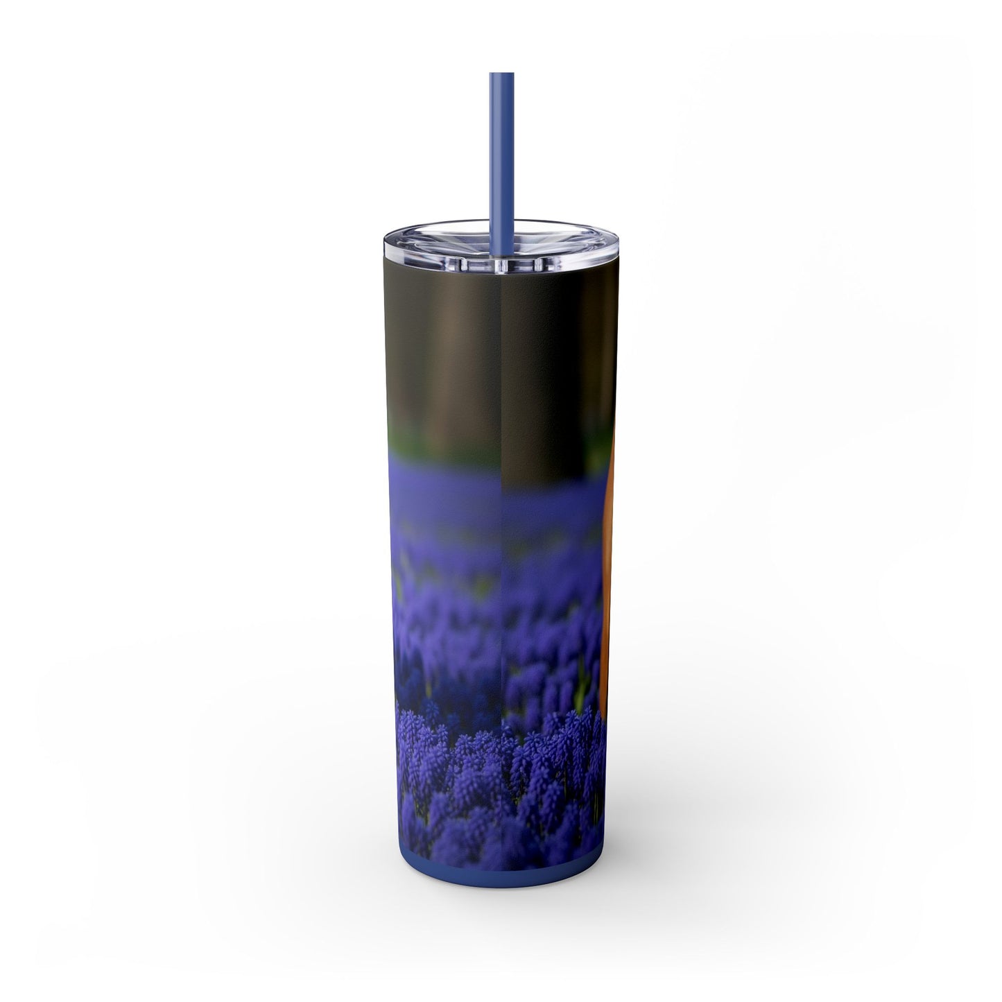 Bloodhound Skinny Tumbler with Straw, 20oz