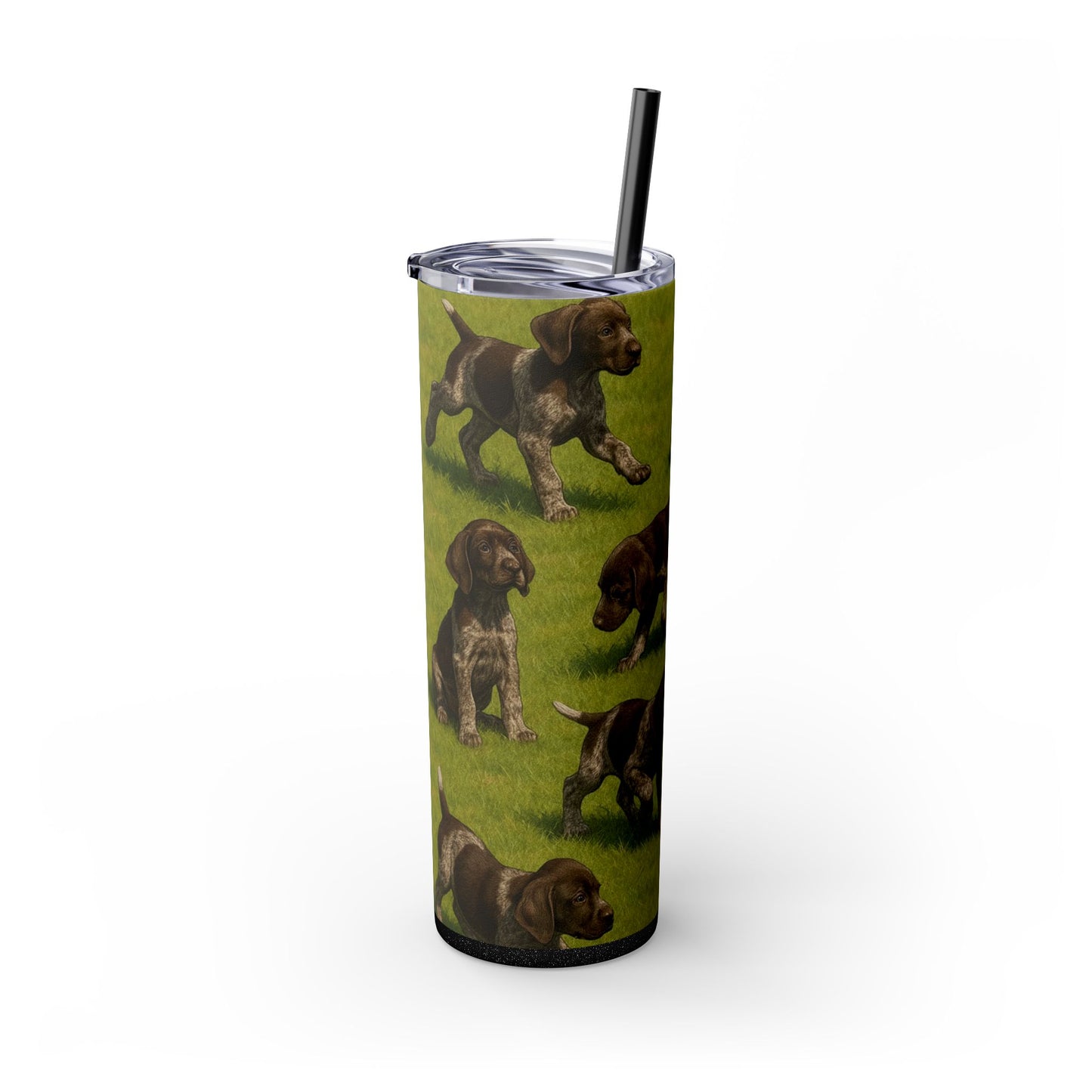 German Shorthaired Pointer puppies Tumbler with Straw, 20oz