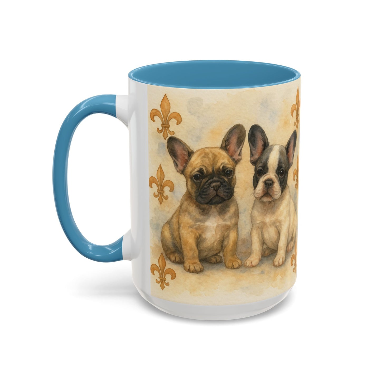 French Bulldog puppies Accent Coffee Mug - Perfect Gift for Dog Lovers