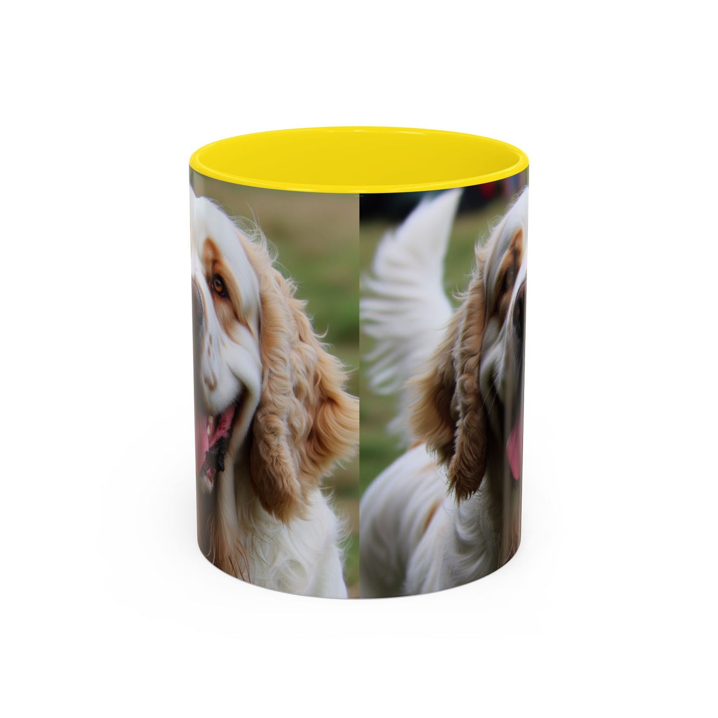 Clumber Spaniel Accent Coffee Mug - Perfect Gift for Dog Lovers