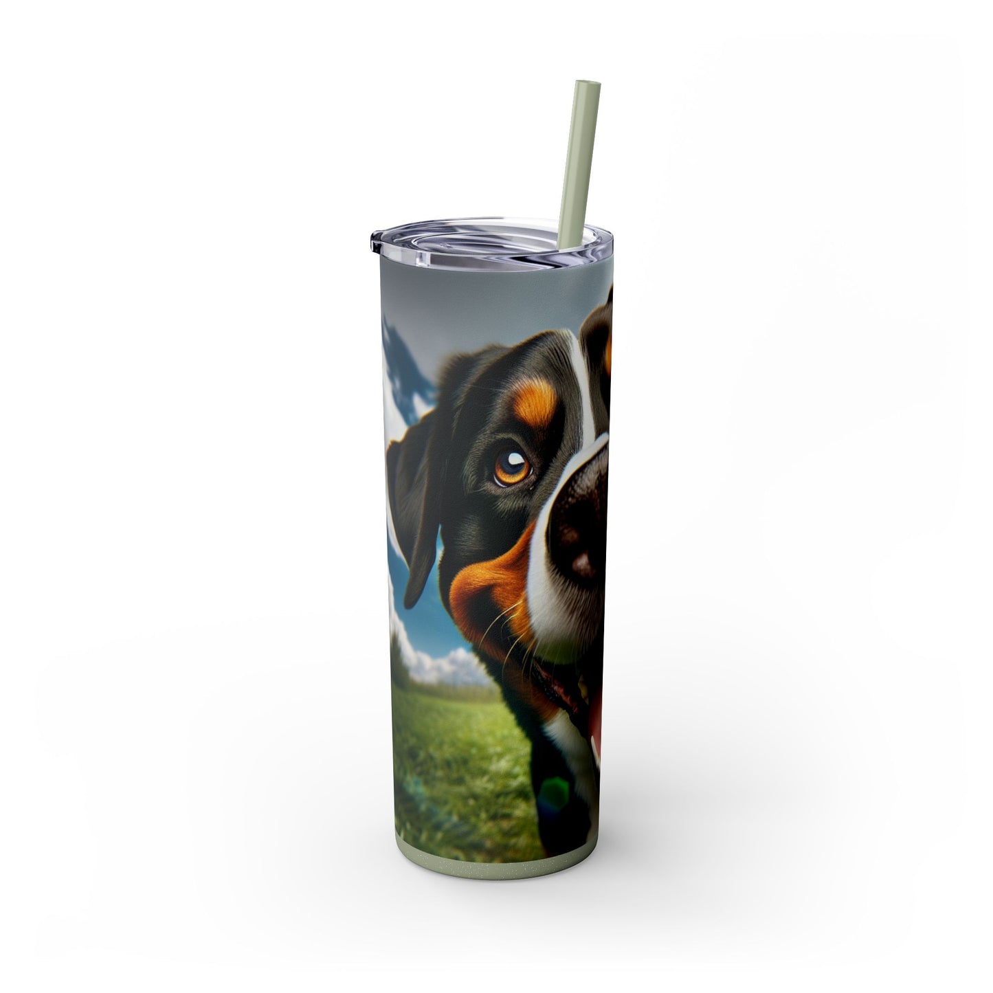 Greater Swiss Mountain Dog Tumbler with Straw, 20oz