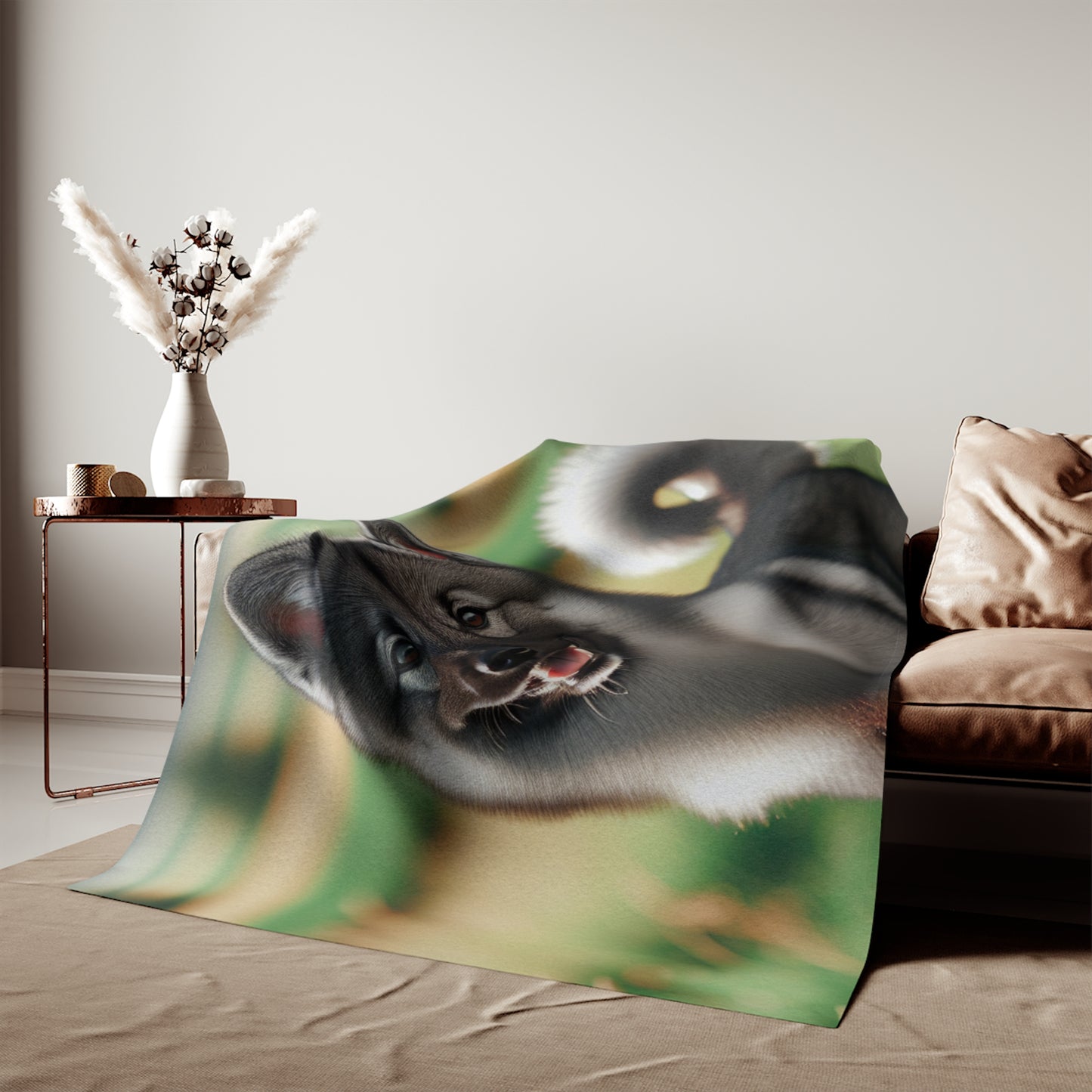 Norwegian Elkhound Sweatshirt Blanket