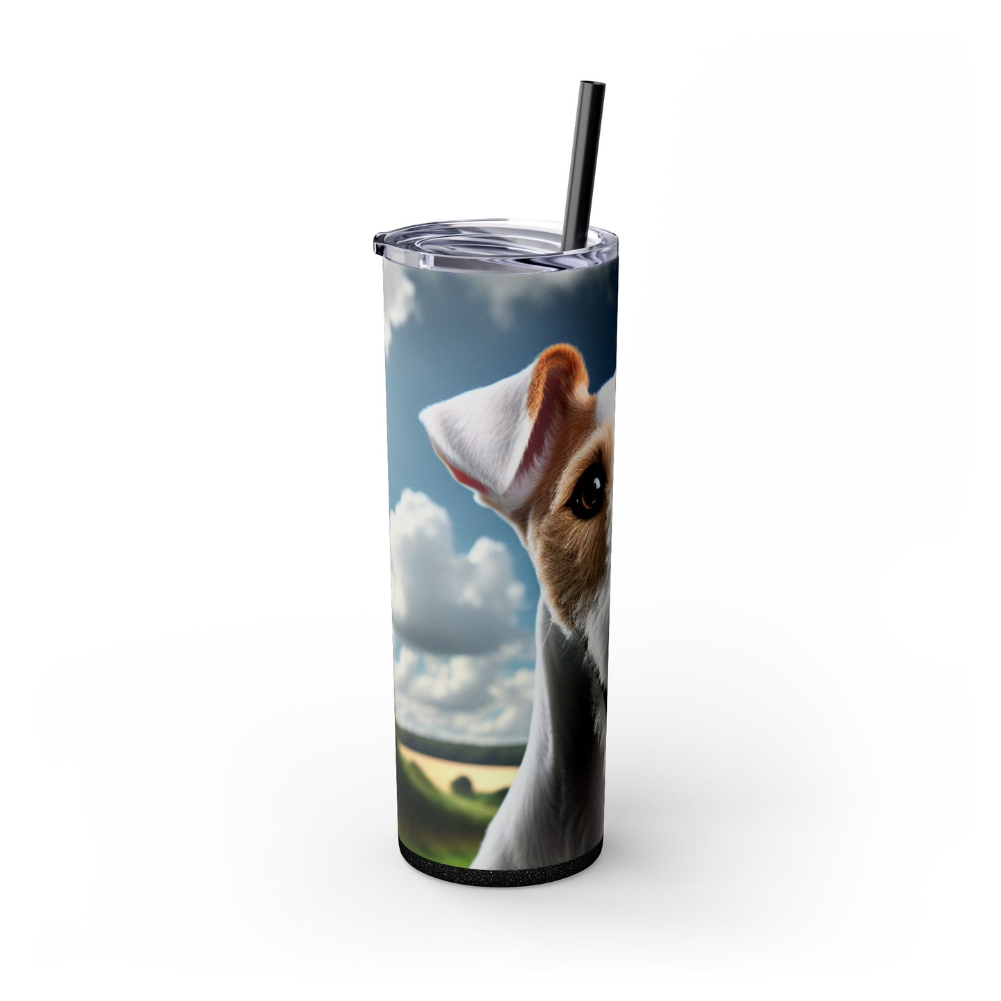 Smooth Fox Terrier Tumbler with Straw, 20oz