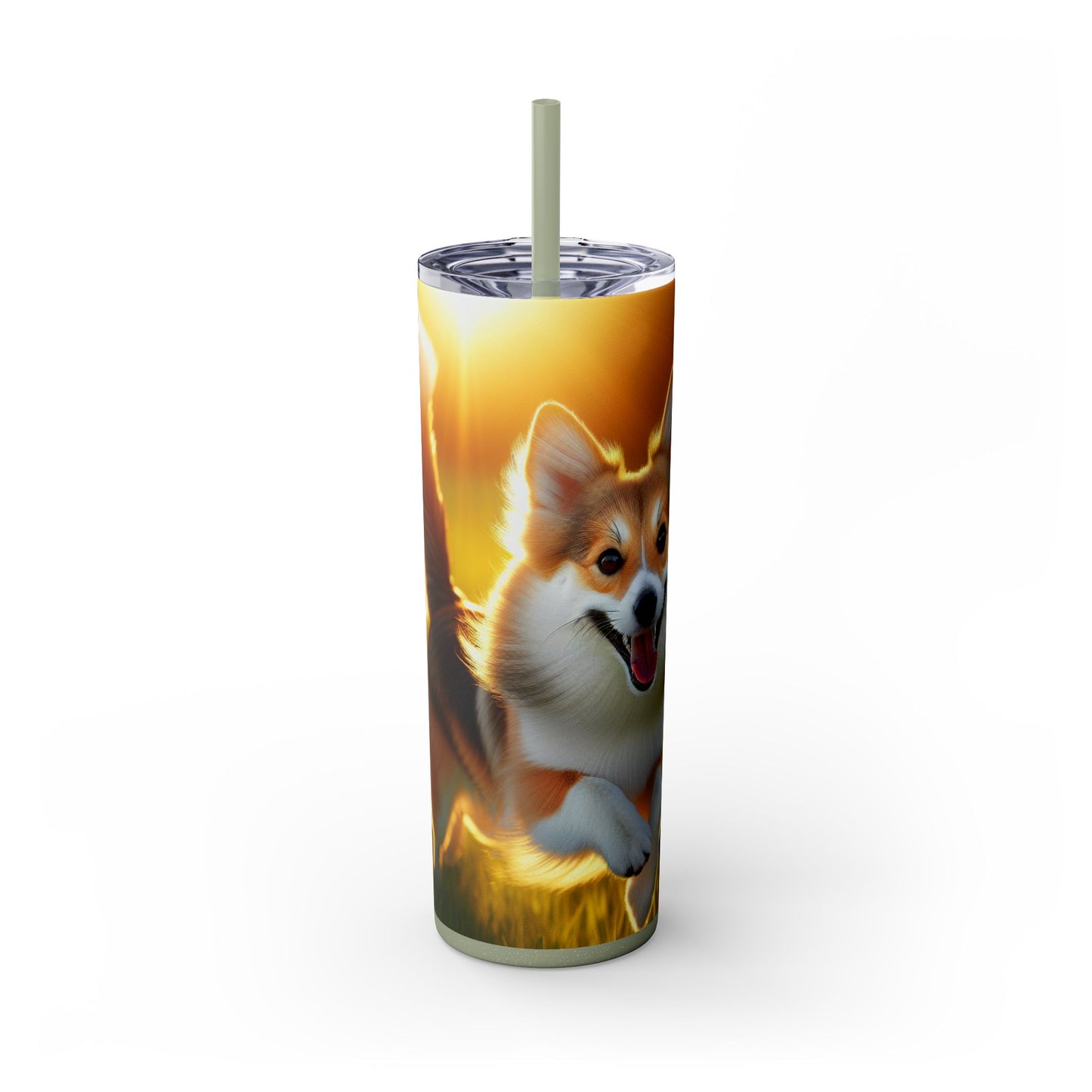 Norwegian Lundehund Tumbler with Straw, 20oz