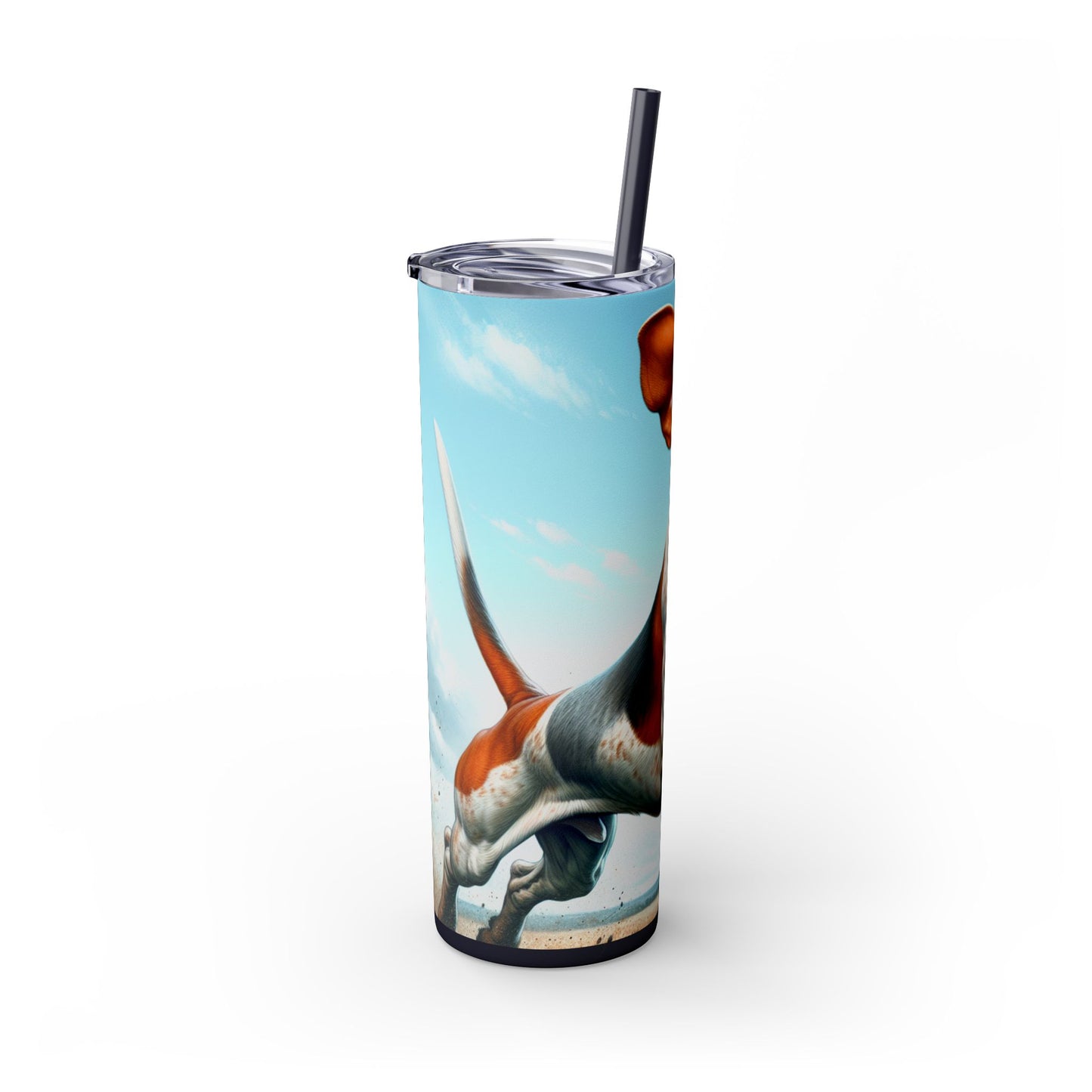 American English Coonhound Tumbler with Straw, 20oz