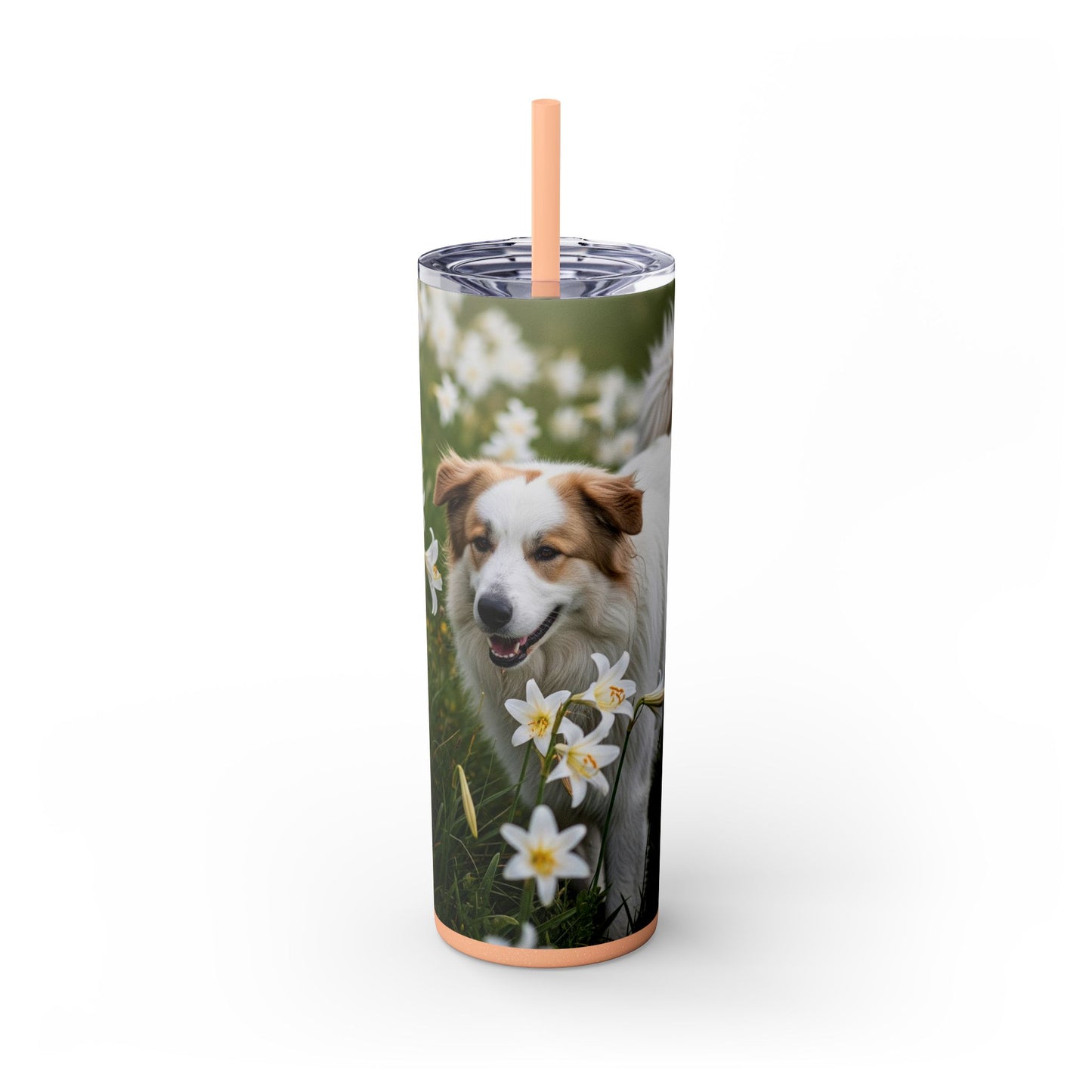 Pyrenean Shepherd Tumbler with Straw, 20oz