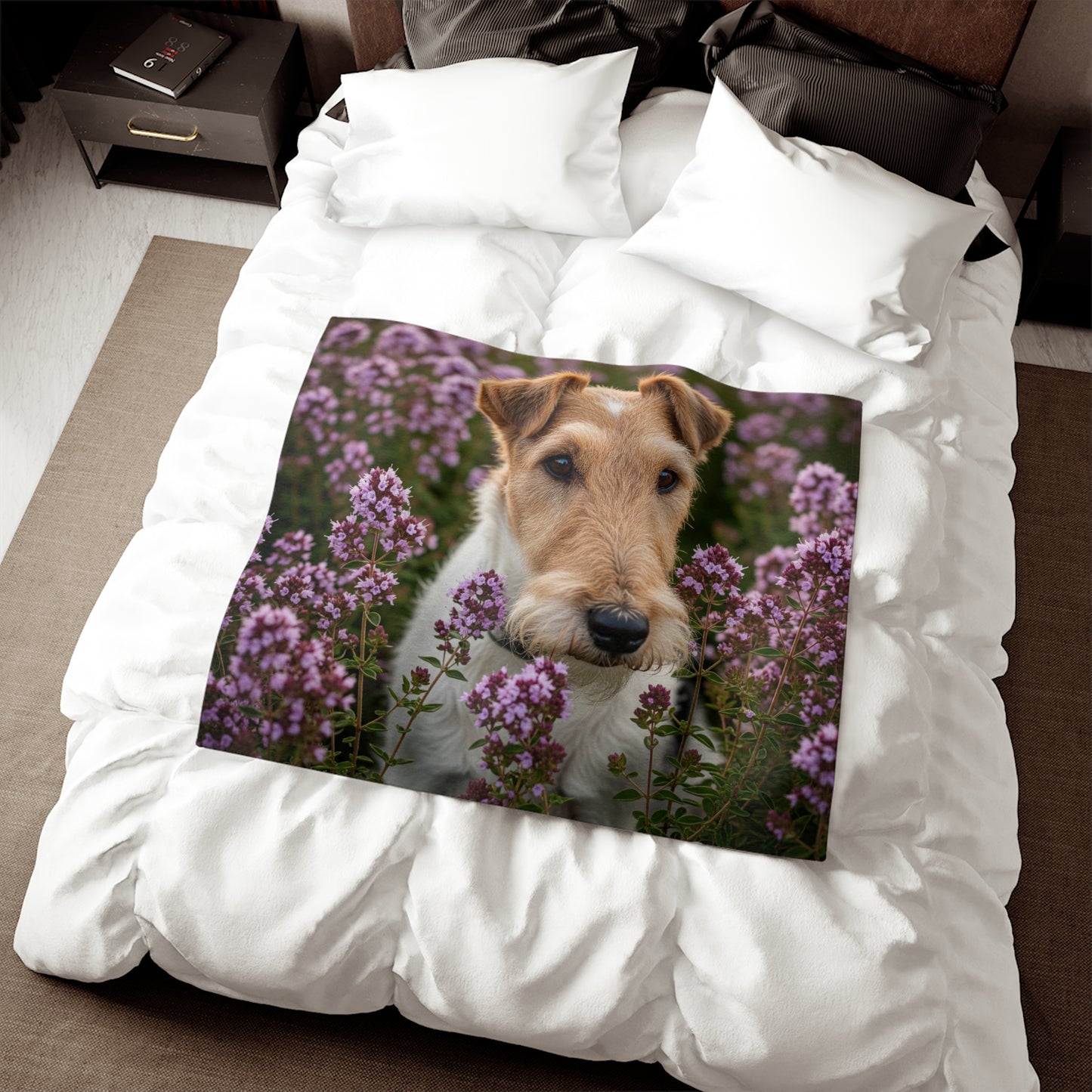 Fox Terrier Sweatshirt Blanket