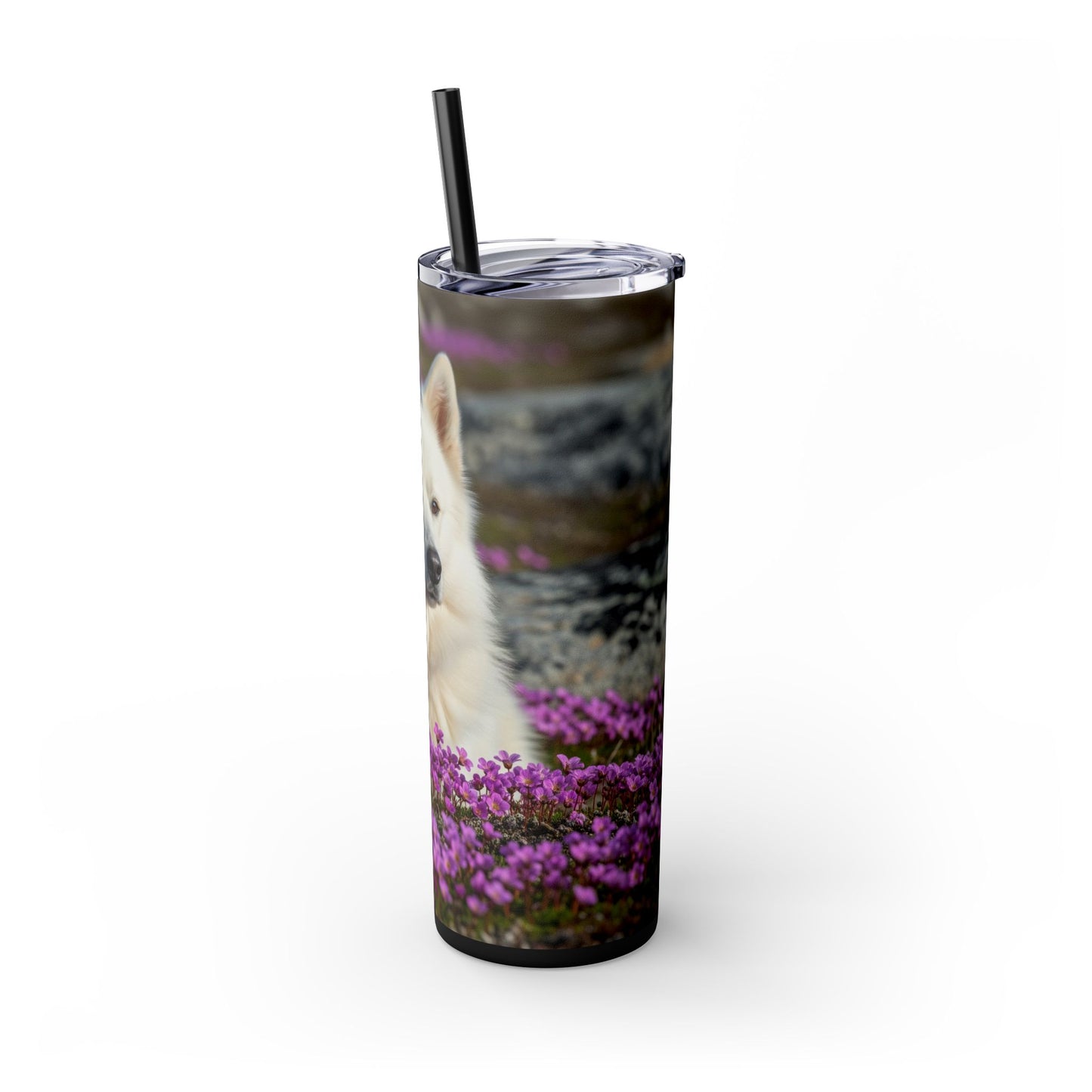Canadian Eskimo Dog Tumbler with Straw, 20oz