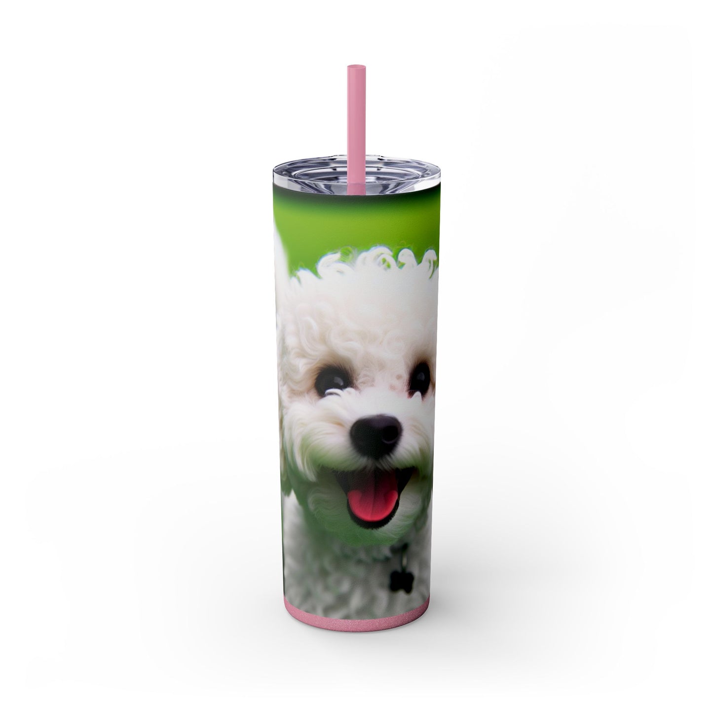 Bichonpoo Tumbler with Straw, 20oz