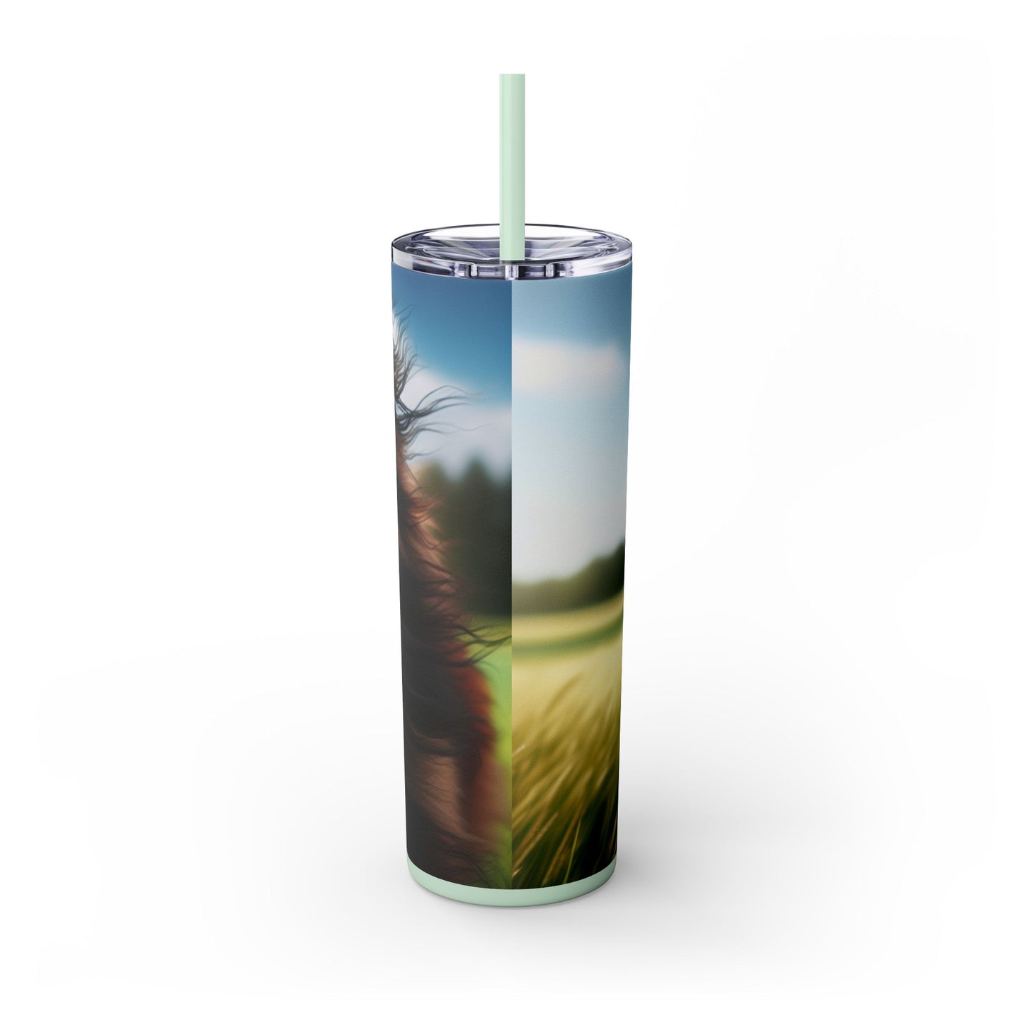 Belgian Shepherd Dog Tervuren Tumbler with Straw, 20oz