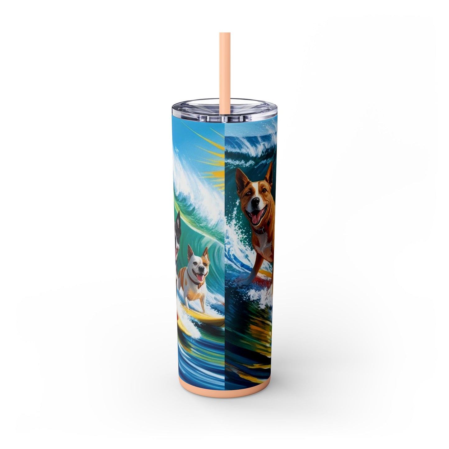 Surf Dogs Tumbler with Straw, 20oz