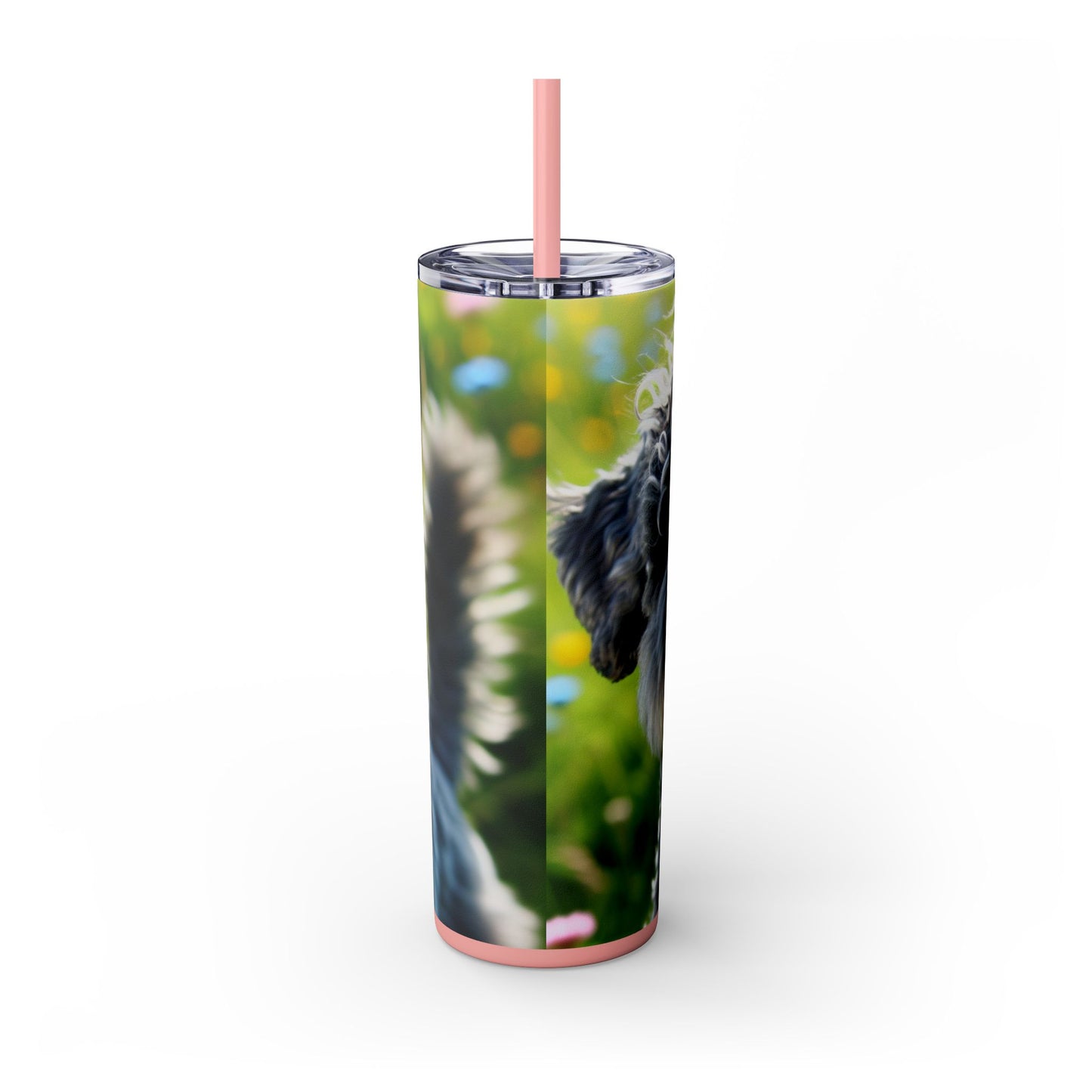 Kerry Blue Terrier Tumbler with Straw, 20oz