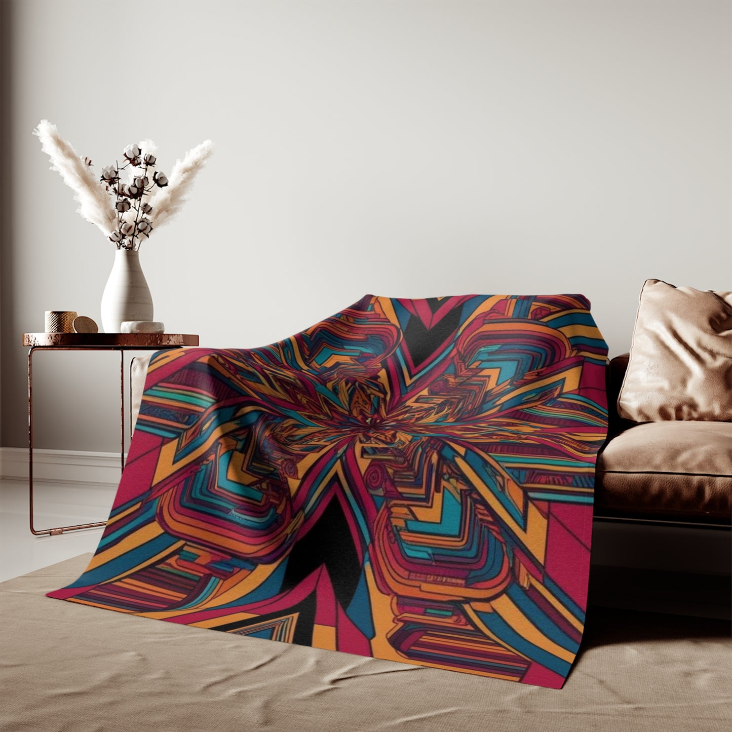 Optical Illusion Sweatshirt Blanket