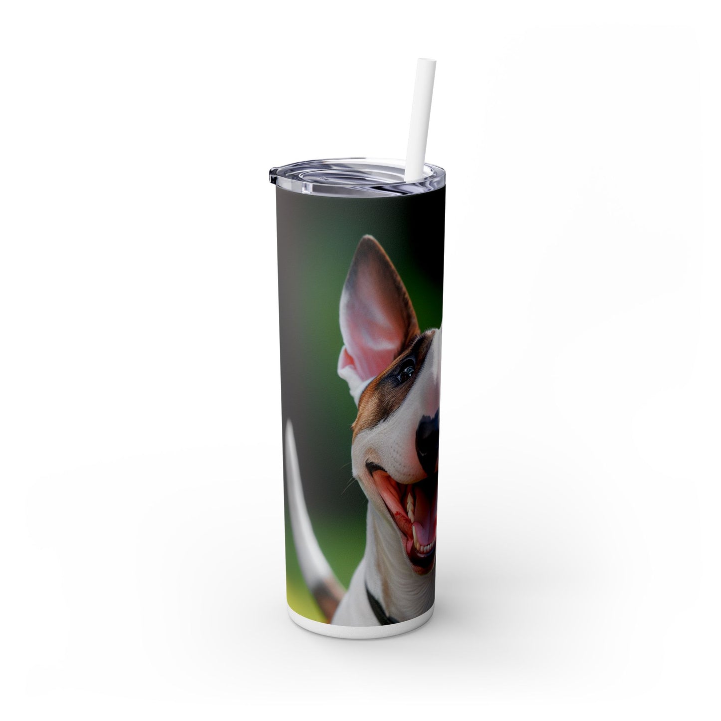 Bull Terrier Tumbler with Straw, 20oz