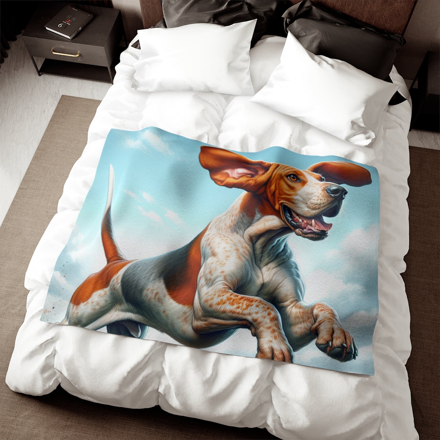 American English Coonhound Sweatshirt Blanket