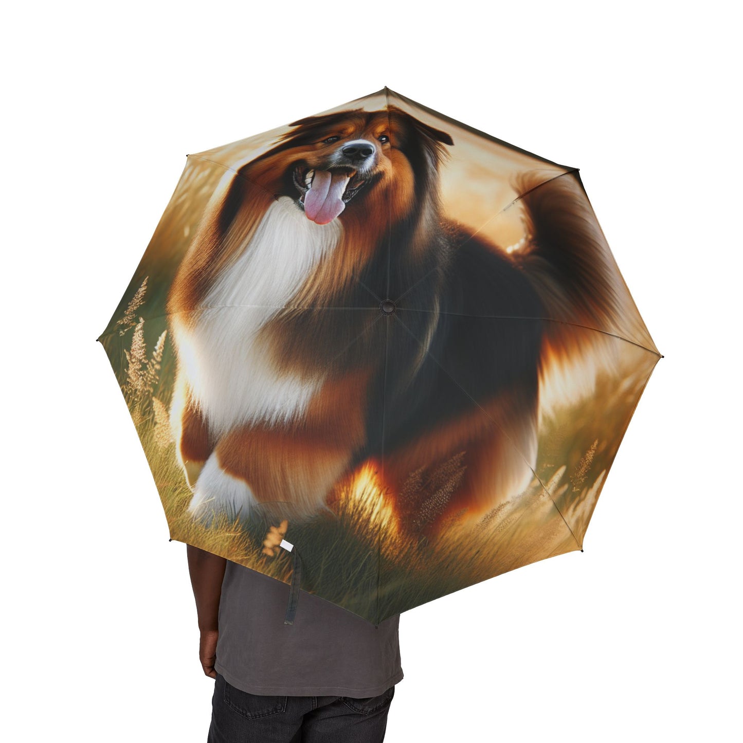 Bohemian Shepherd Semi-Automatic Foldable Umbrella