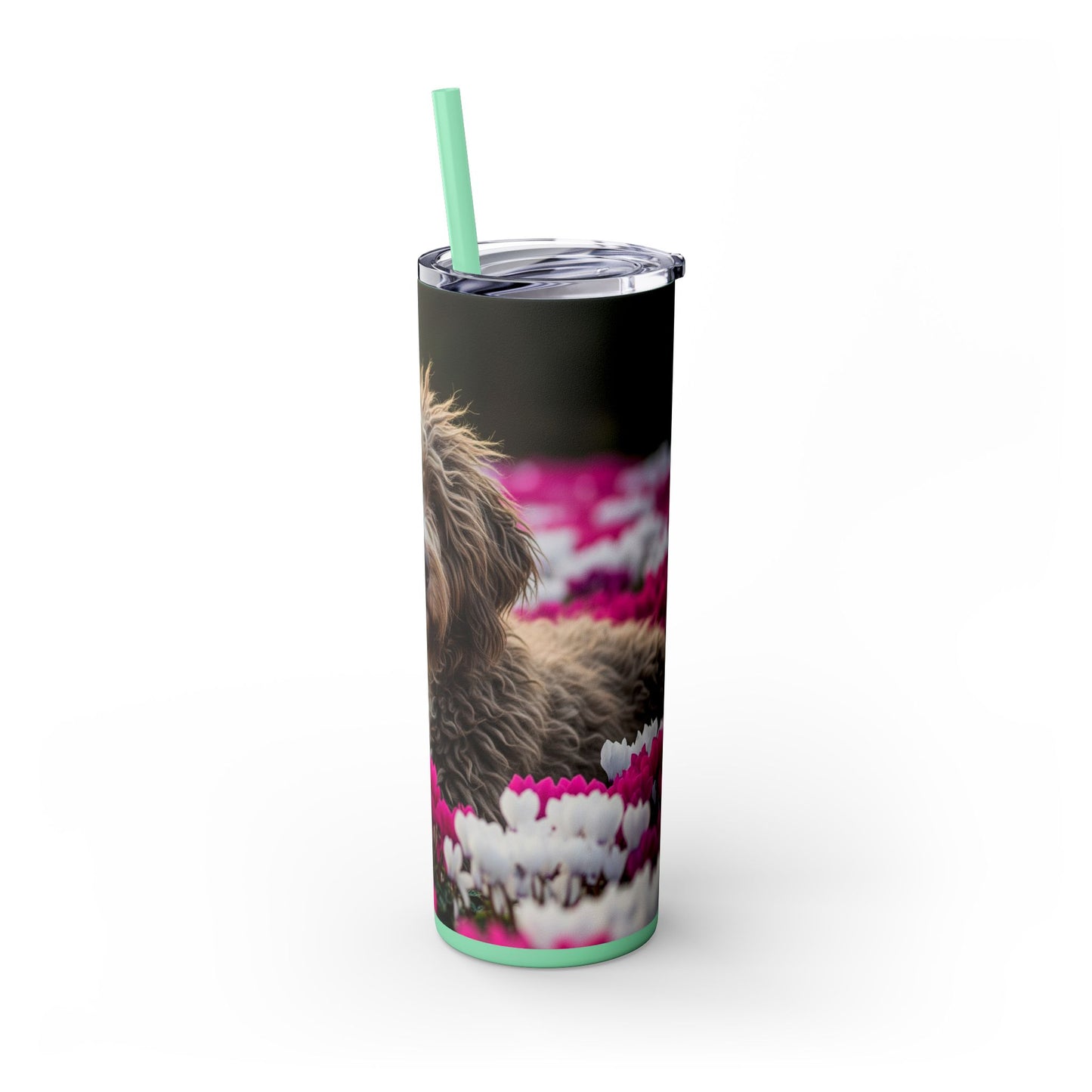 Bergamasco Sheepdog Tumbler with Straw, 20oz