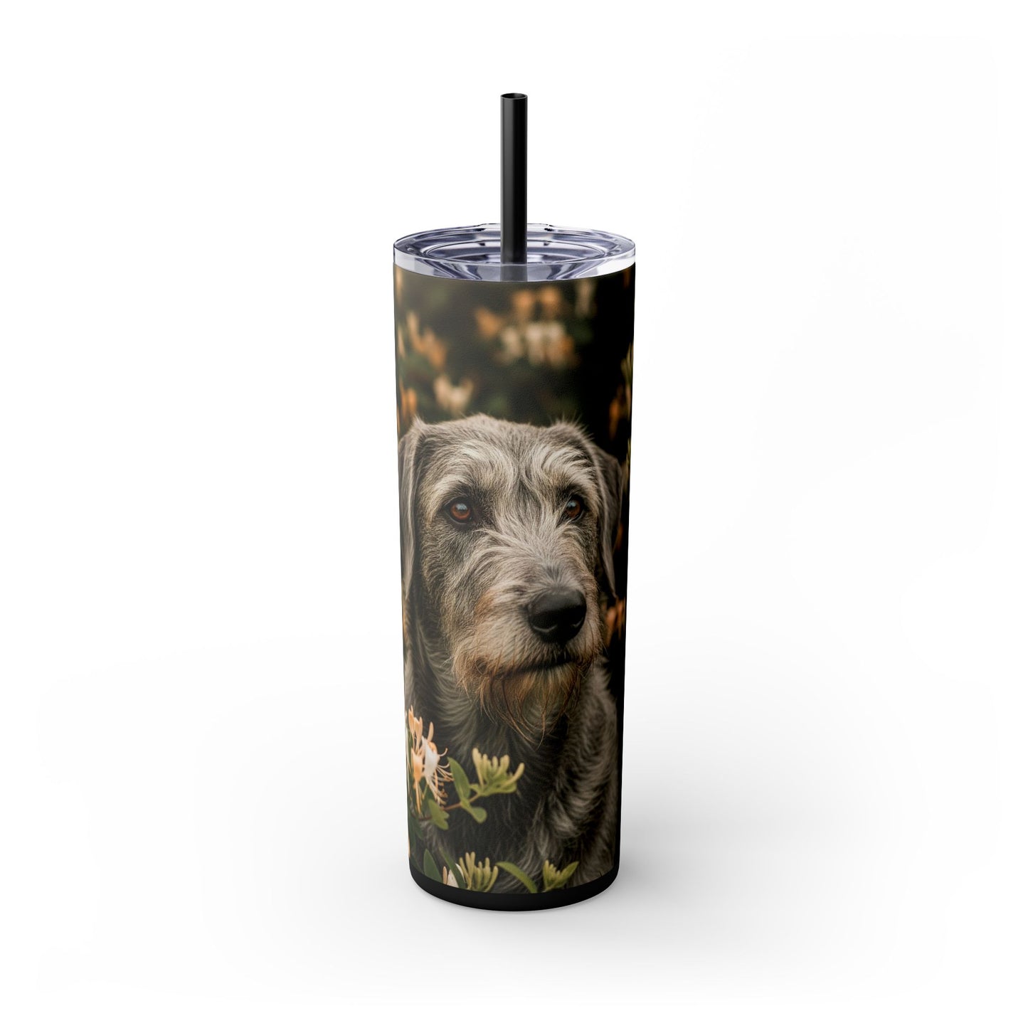 Otterhound Skinny Tumbler with Straw, 20oz