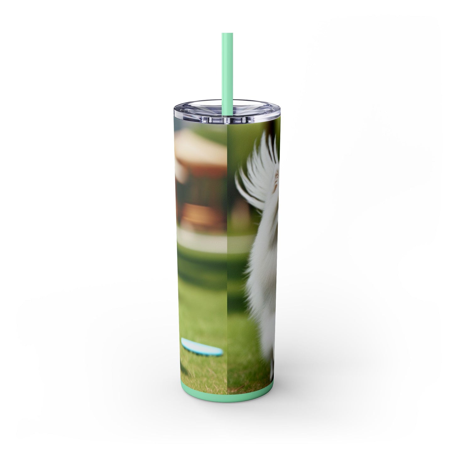 Japanese Spitz Tumbler with Straw, 20oz