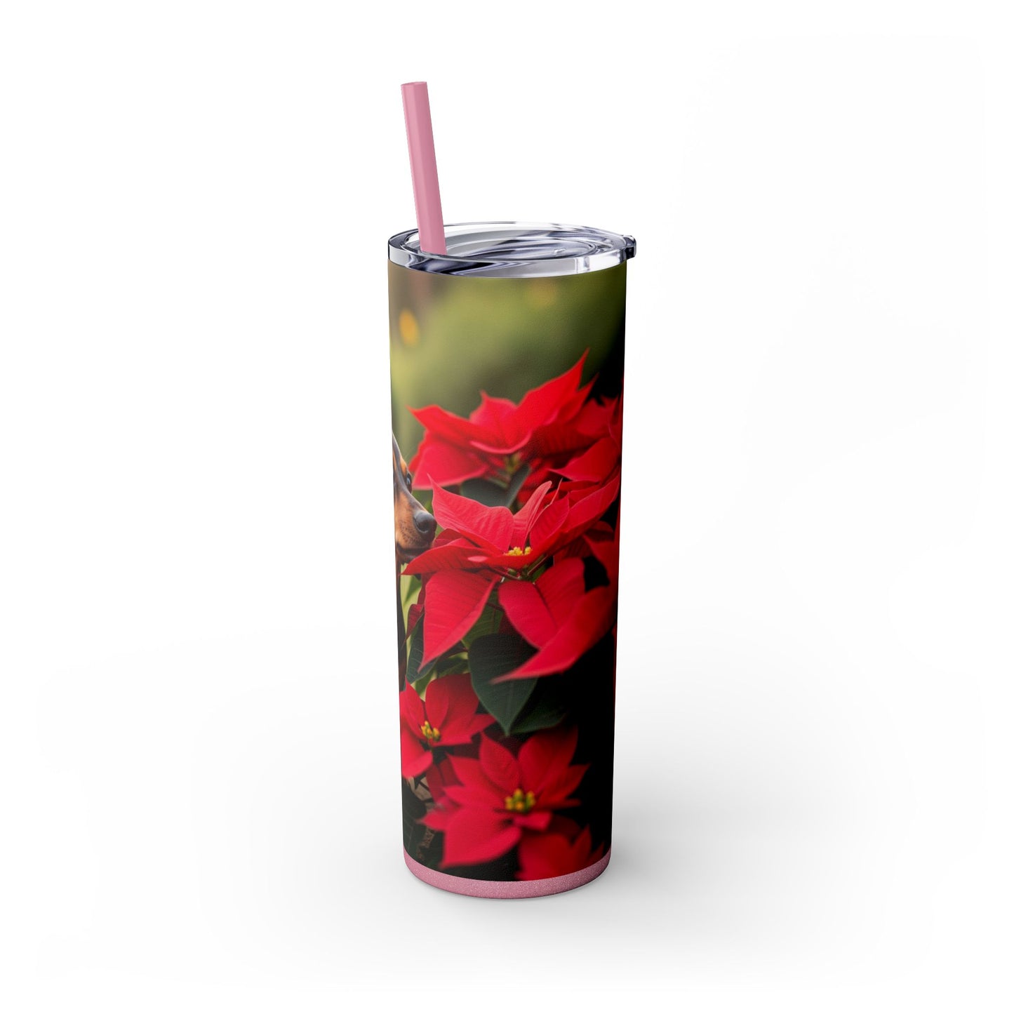 Skinny Tumbler with Straw – 20 oz Stainless Steel Cup