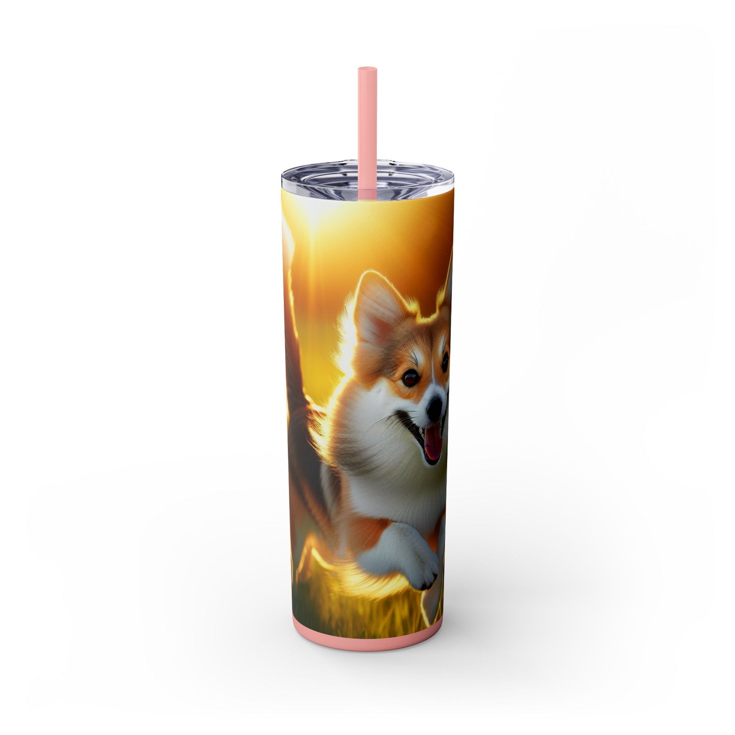 Norwegian Lundehund Tumbler with Straw, 20oz