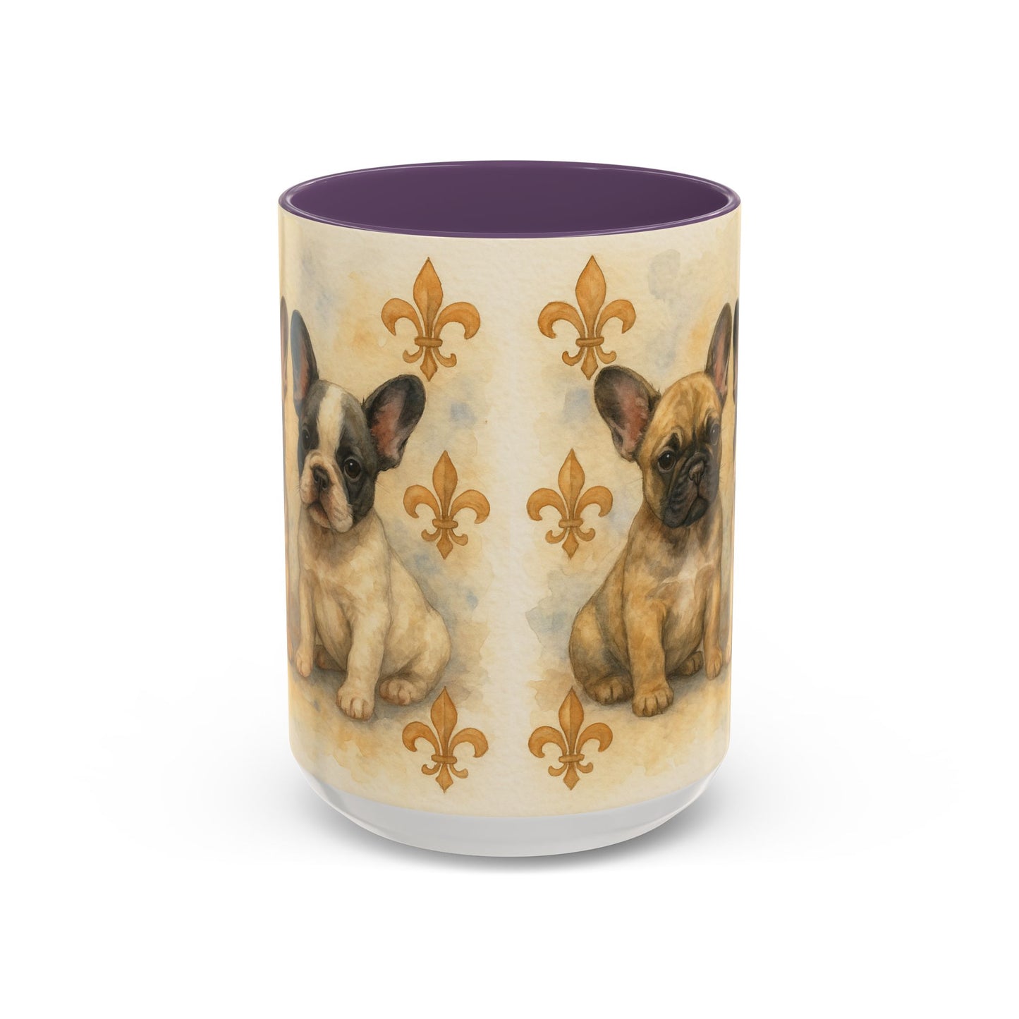 French Bulldog puppies Accent Coffee Mug - Perfect Gift for Dog Lovers