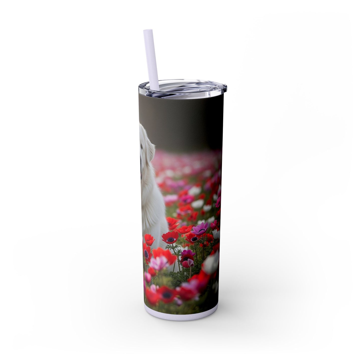 Maremma Sheepdog Tumbler with Straw, 20oz