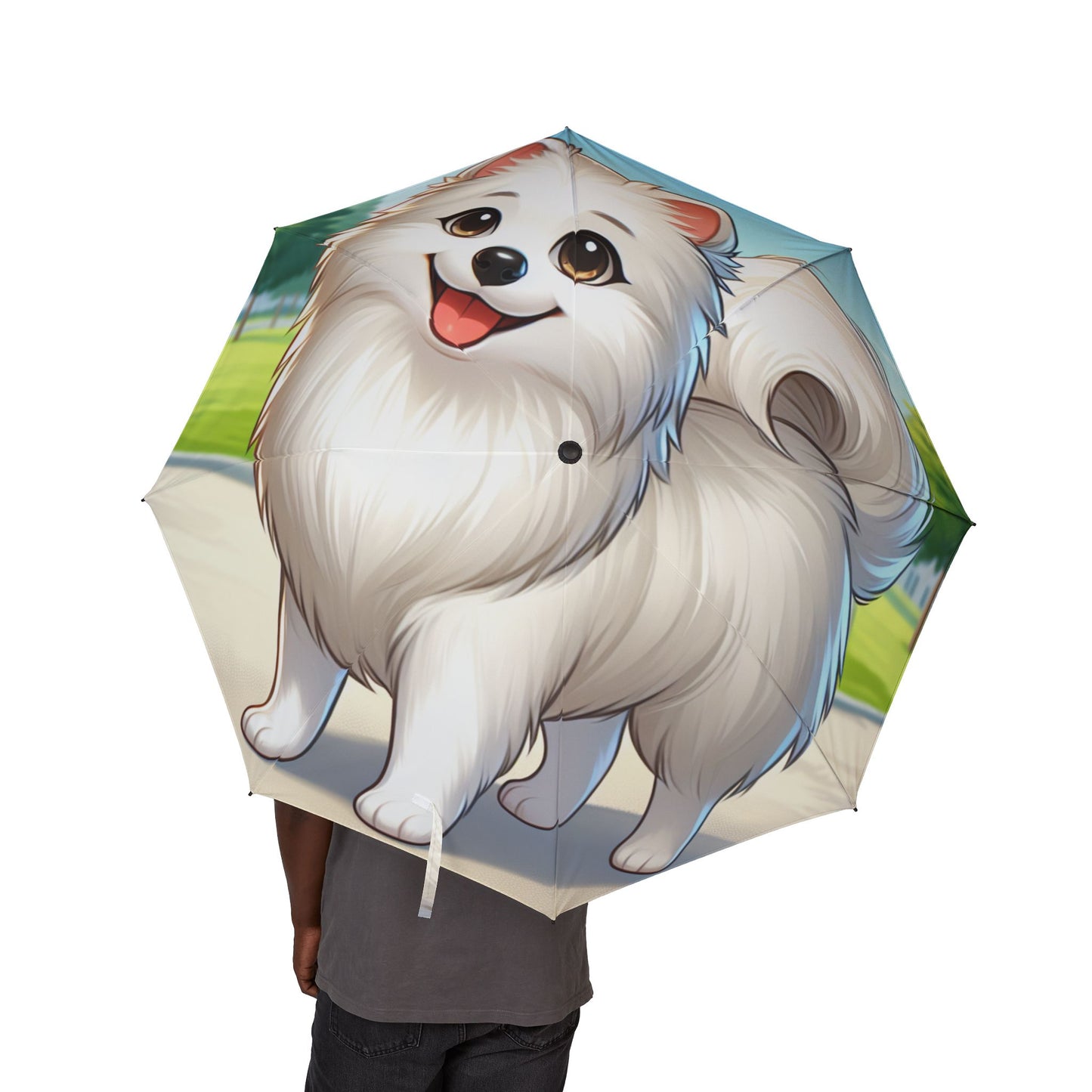 Indian Spitz Semi-Automatic Foldable Umbrella