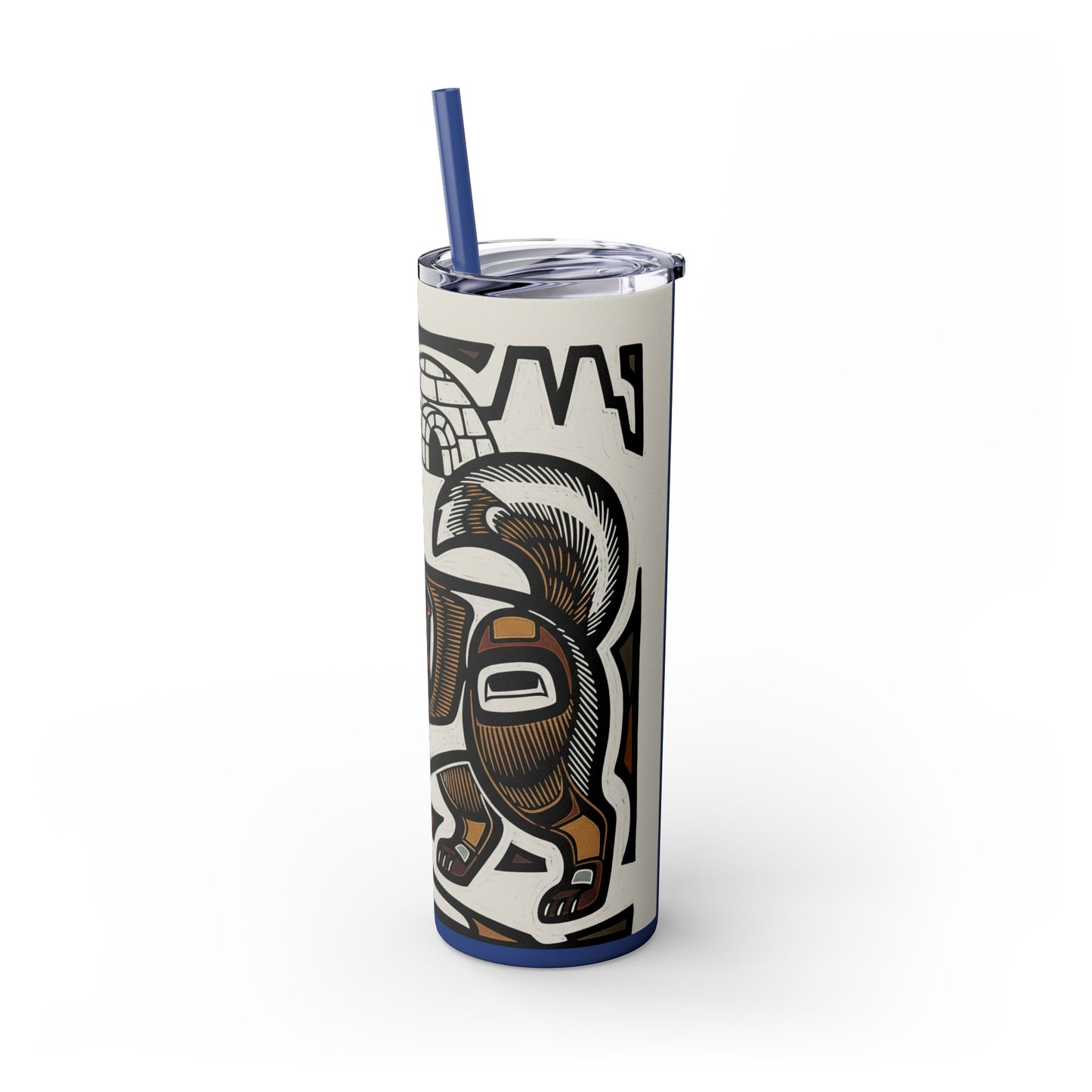 Canadian Eskimo Dog Tumbler with Straw, 20oz