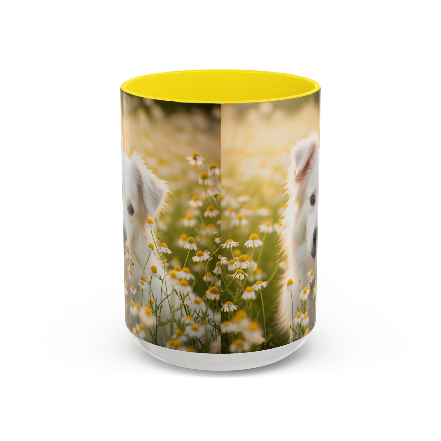 Russkaya Tsvetnaya Bolonka Accent Coffee Mug - Perfect Gift for Dog Lovers