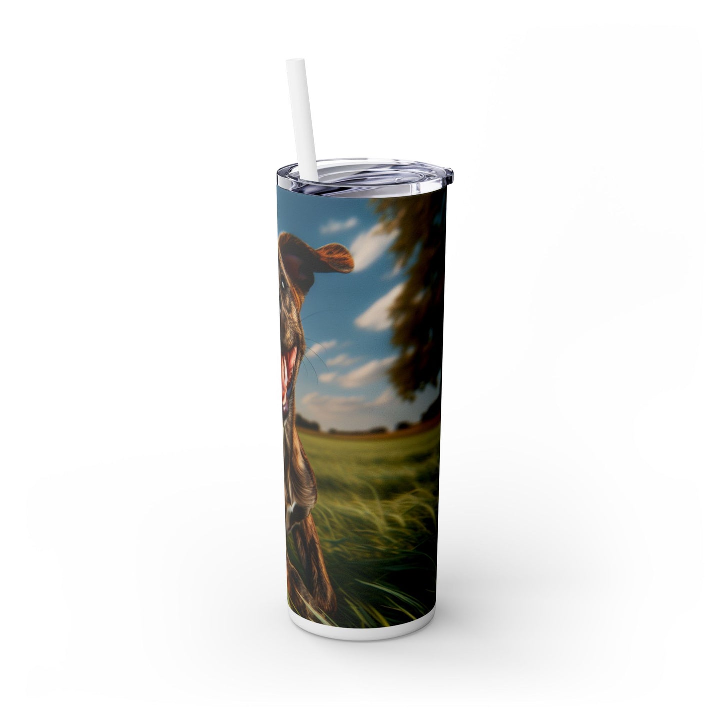 Treeing Tennessee Brindle Tumbler with Straw, 20oz