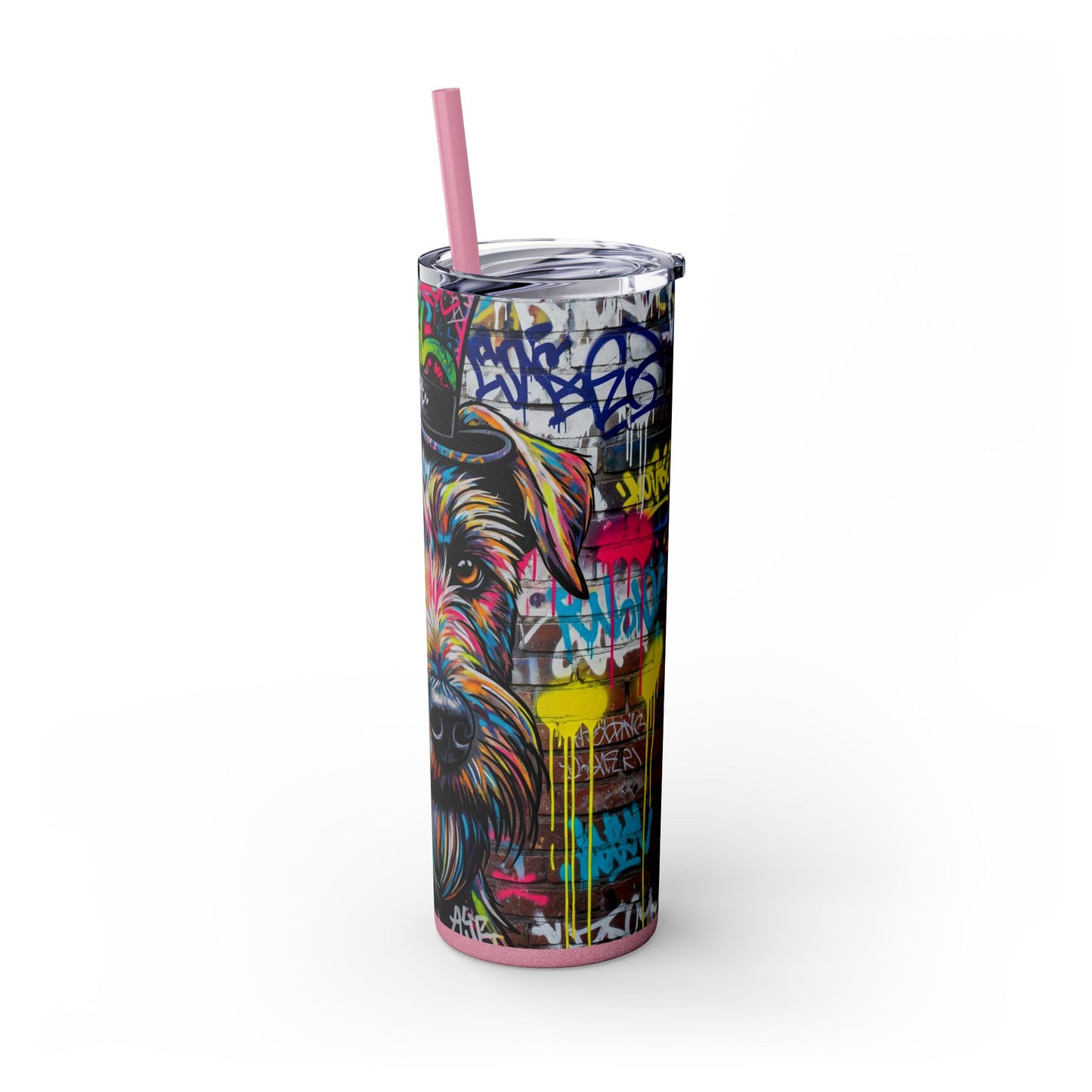 Teddy Roosevelt Terrier Tumbler with Straw, 20oz