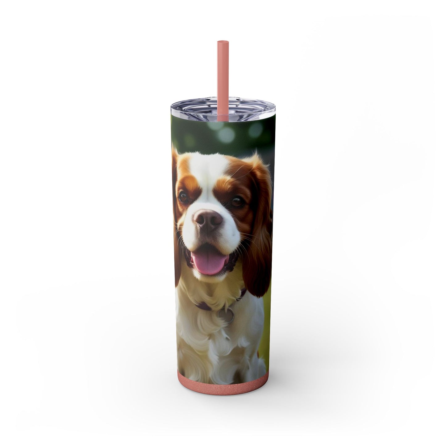 King Charles Spaniel Tumbler with Straw, 20oz