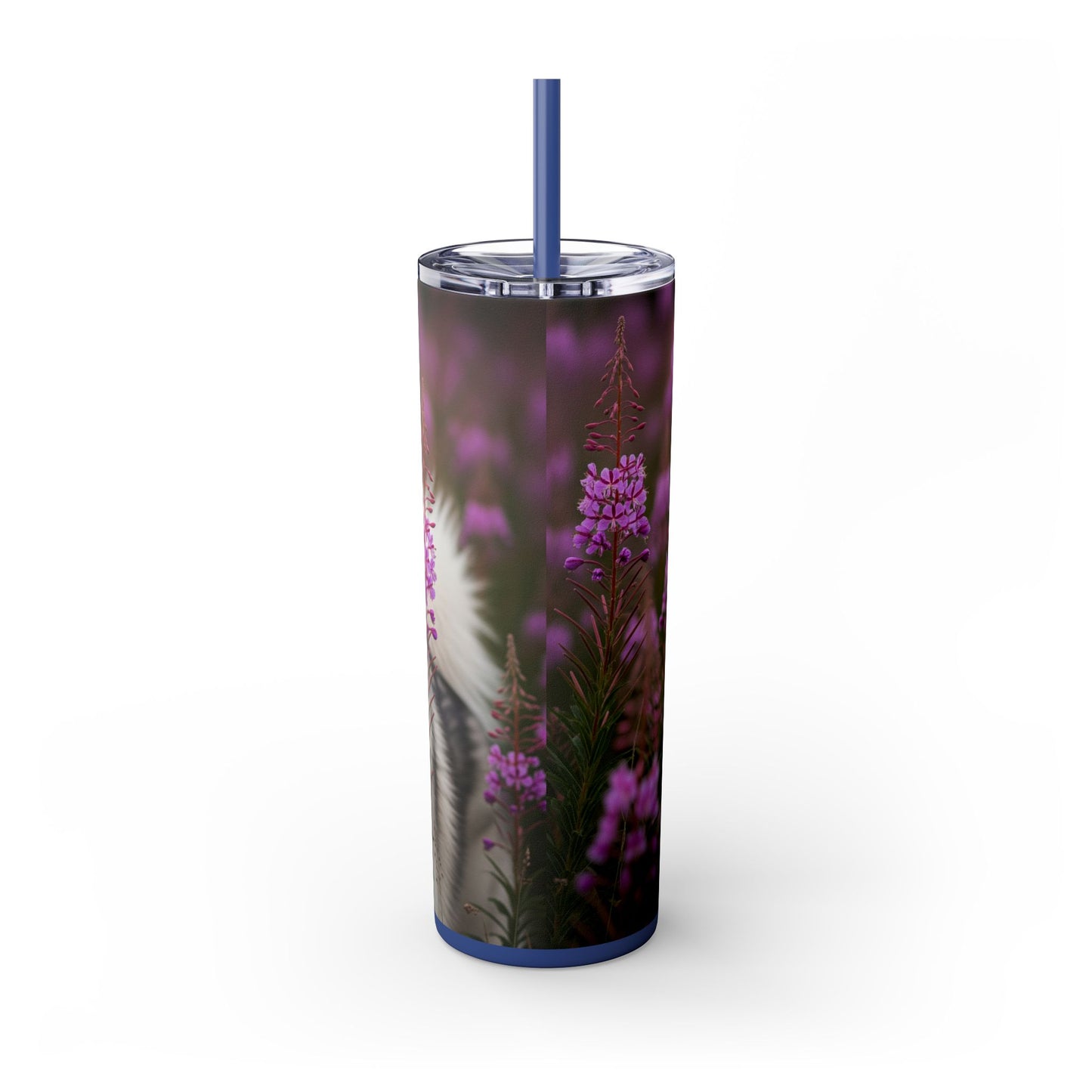 Alaskan Malamute Skinny Tumbler with Straw, 20oz